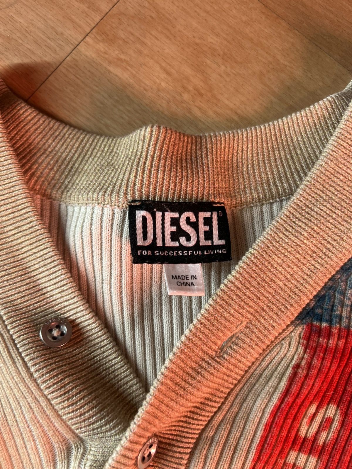 Diesel Diesel Men's Cream and Tan Sweatshirt Size US L / EU 52-54 / 3 - 4 Thumbnail