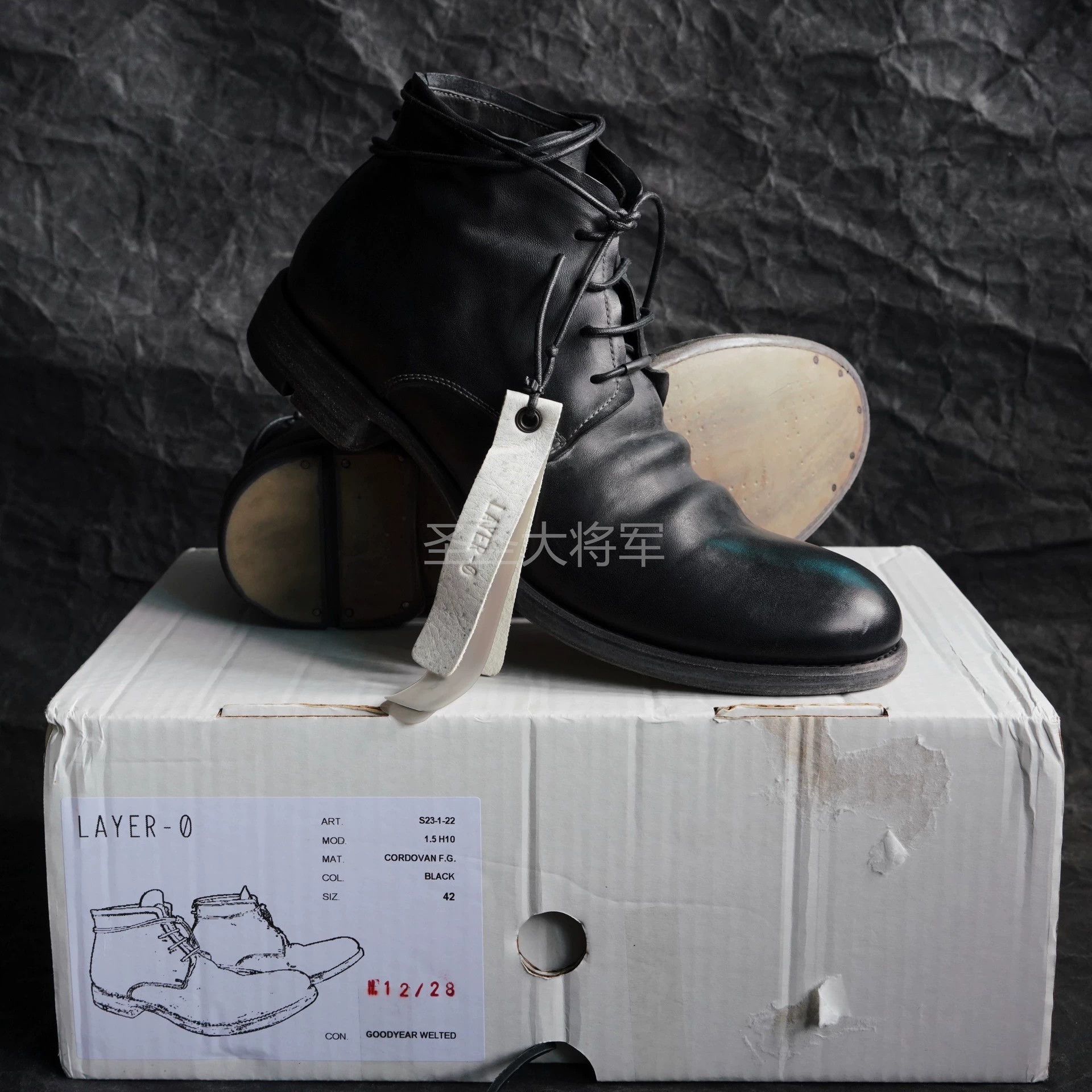 Layer-0 Layer 0 4H Cap Toe Blk Horsebutt Leather Derby 44 Size US 9 / EU 42 - 6 Thumbnail