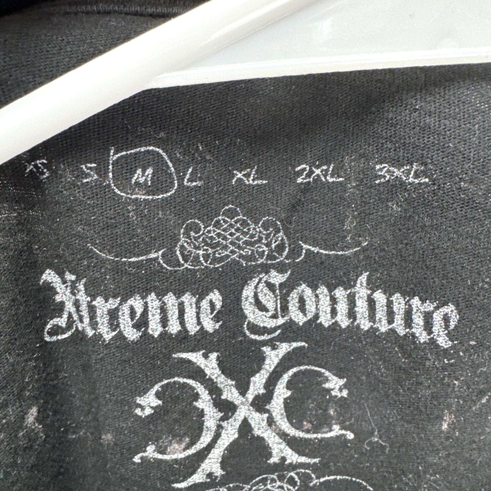 Affliction Affliction The Natural Xtreme Couture T Shirt M Black Logo Graphic Print Men Regular Size Medium Vintage No N/A Size US M / EU 48-50 / 2 - 2 Thumbnail