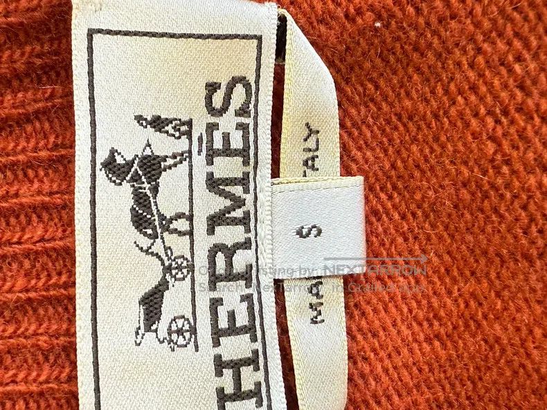Hermes Hermes Men's Knit Sweater, Orange Patchwork Size US S / EU 44-46 / 1 - 4 Thumbnail
