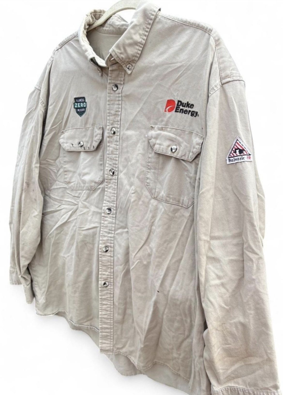 Vintage Duke Energy Work Shirt | Flame-Resistant | XXL-LN Size US XXL / EU 58 / 5 - 2 Thumbnail