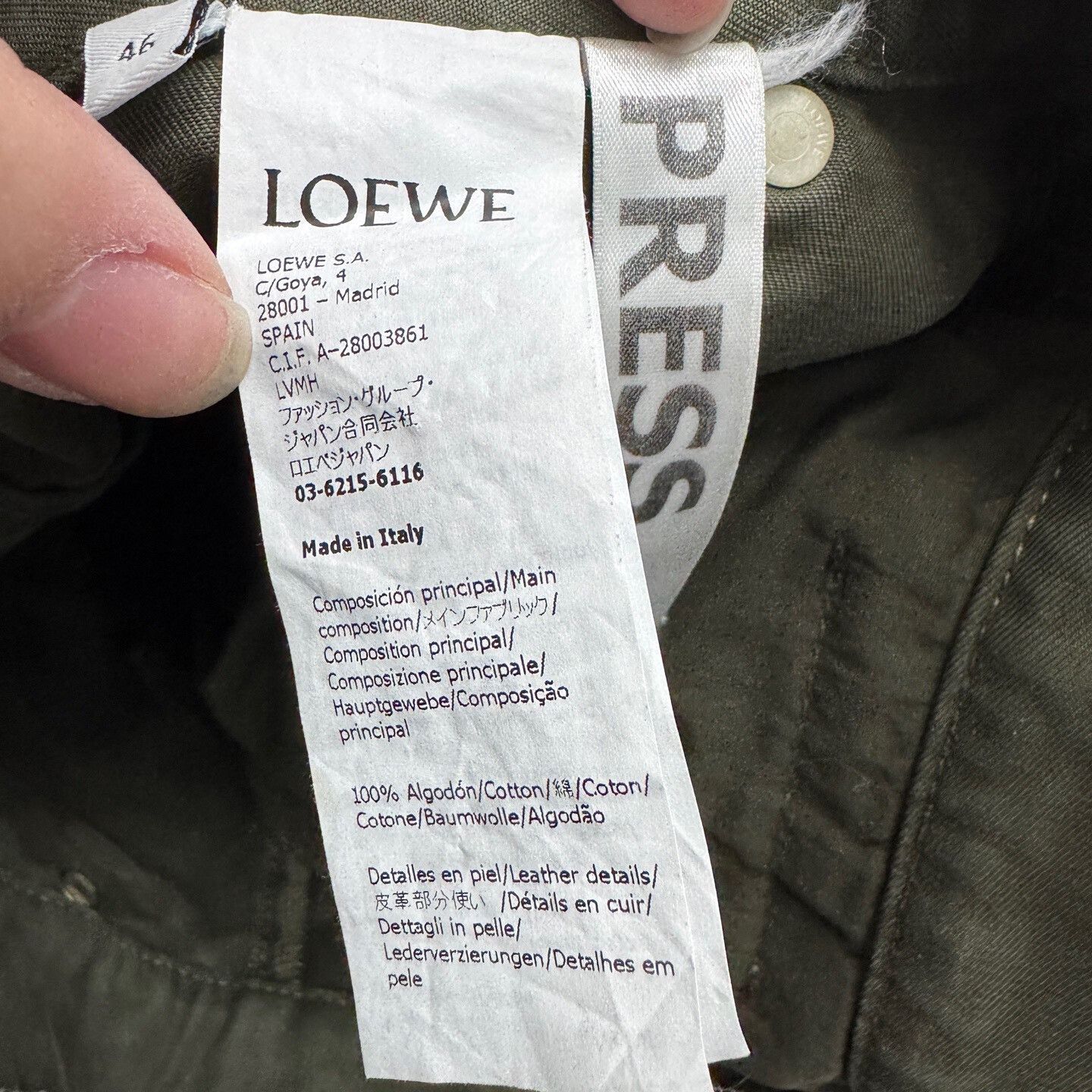 Loewe Loewe Pocket Workwear Denim Pants Size US 30 / EU 46 - 3 Thumbnail
