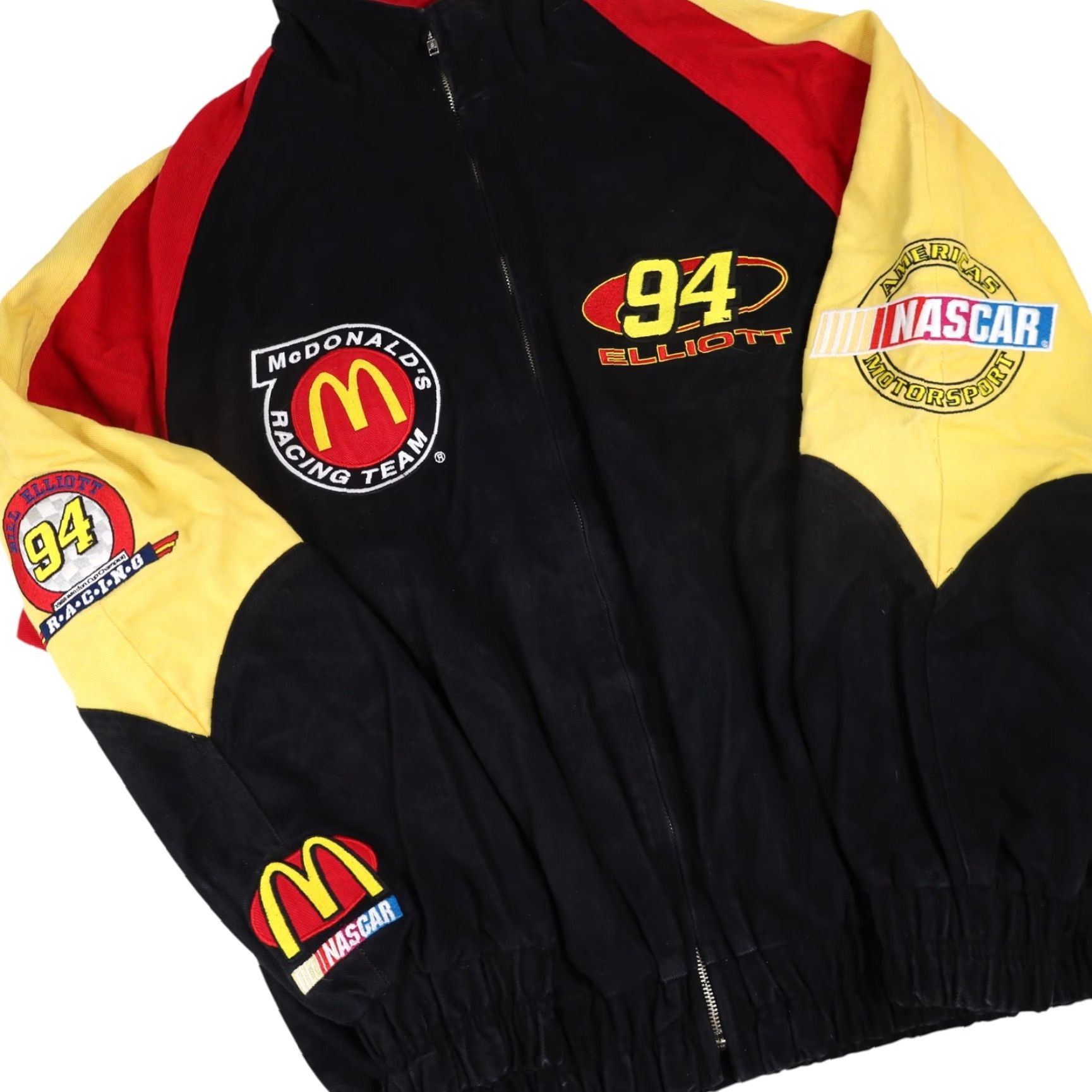 Logo Athletic VINTAGE Logo Athletic #94 Bill Elliott McDonalds Racing Jacket Mens Large Black Size US L / EU 52-54 / 3 - 3 Thumbnail