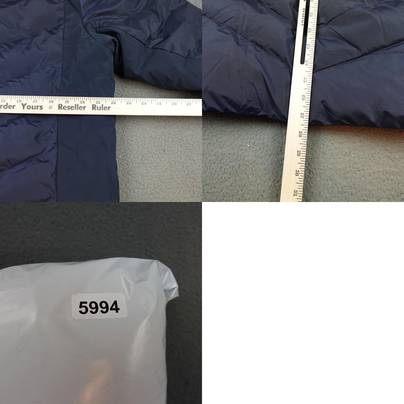 Vintage Toni Sailer Jacket Womens 50 Large Blue Ski Puffer Quilted Down Chevron Size XL / US 12-14 / IT 48-50 - 9 Thumbnail