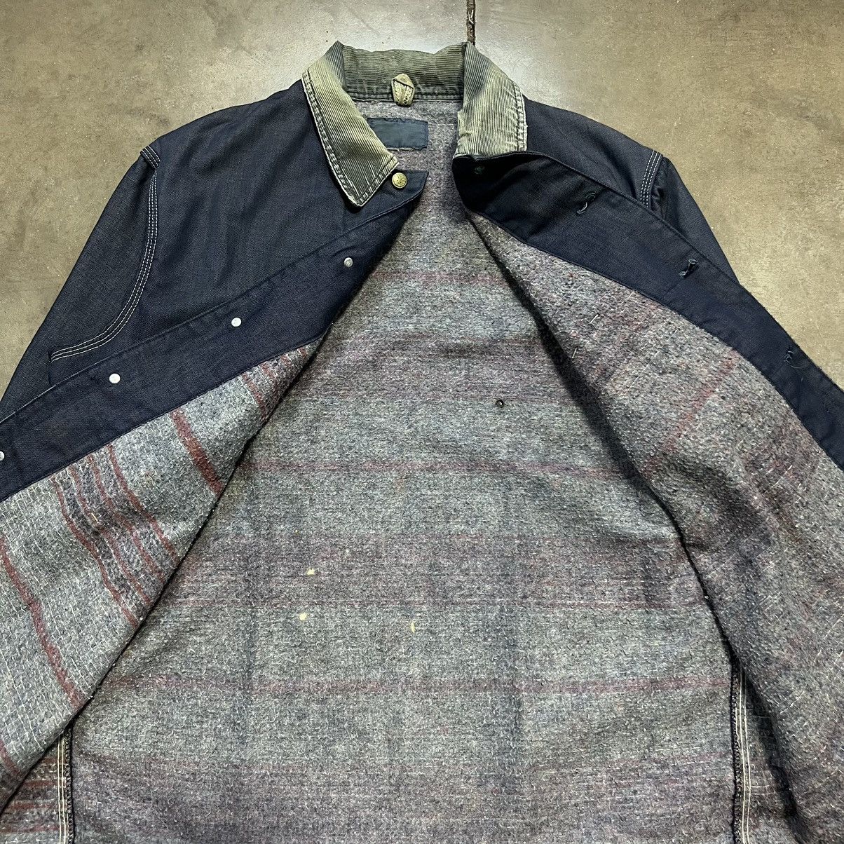 Oshkosh × Vintage Vintage 70s OshKosh B’Gosh Denim Chore Jacket Blanket Lined Size US XL / EU 56 / 4 - 10 Thumbnail