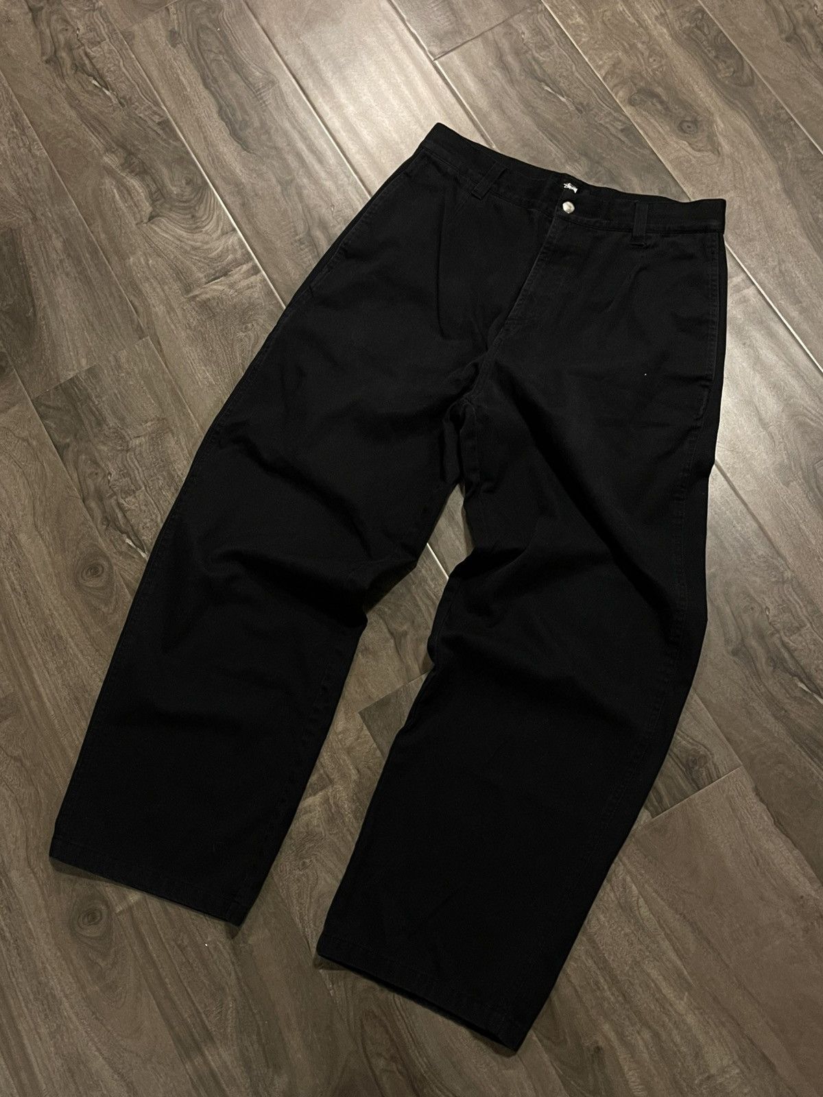 Stussy Stussy Black Canvas Work Pants Size US 30 / EU 46 - 4 Thumbnail