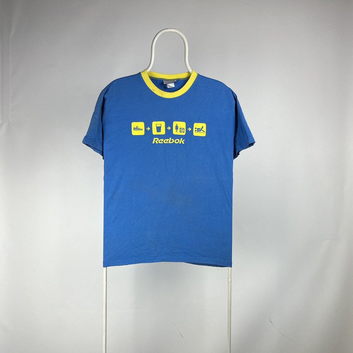 Reebok Reebok run beer sex Tshirt humor vintage size Large Size US L / EU 52-54 / 3 - 1 Thumbnail
