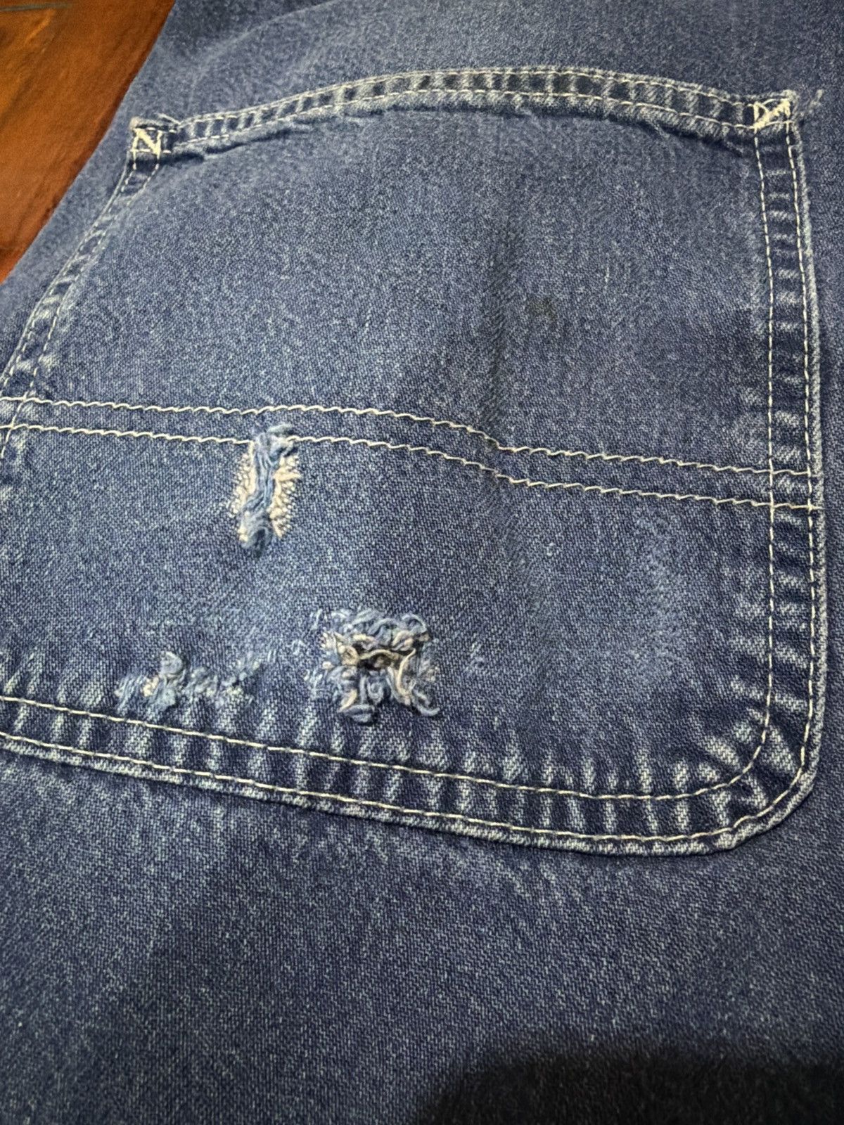 Carhartt Carhartt carpenter dungaree Distress Paint Splater jeans Size US 33 - 4 Thumbnail