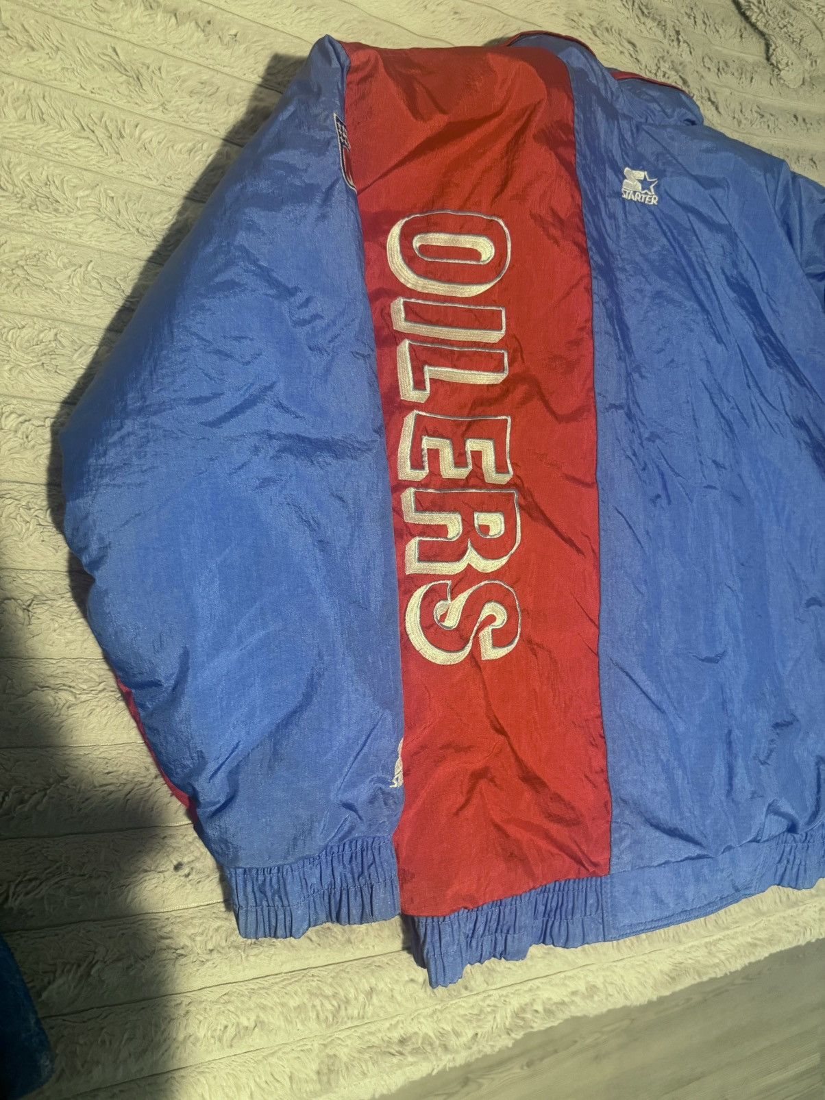NFL houston oilers 90s vintage rare texas puffer jacket coat 80s Size US L / EU 52-54 / 3 - 23 Thumbnail
