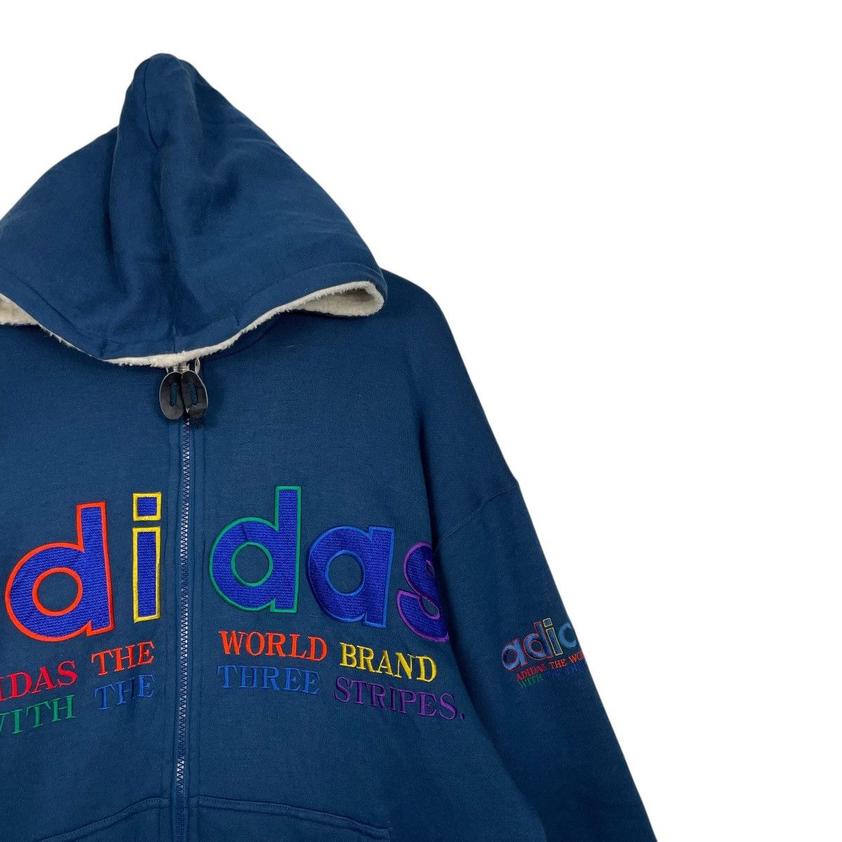 Adidas Adidas Big Logo Zipper Hoodie Size US L / EU 52-54 / 3 - 5 Thumbnail