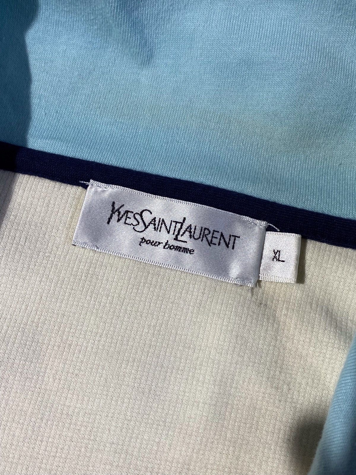 Yves Saint Laurent 🔥 Y2K YSL ZIP TRACK JACKET MONOGRAM STRIPE PARIS STREET HEAT Size US XL / EU 56 / 4 - 9 Thumbnail