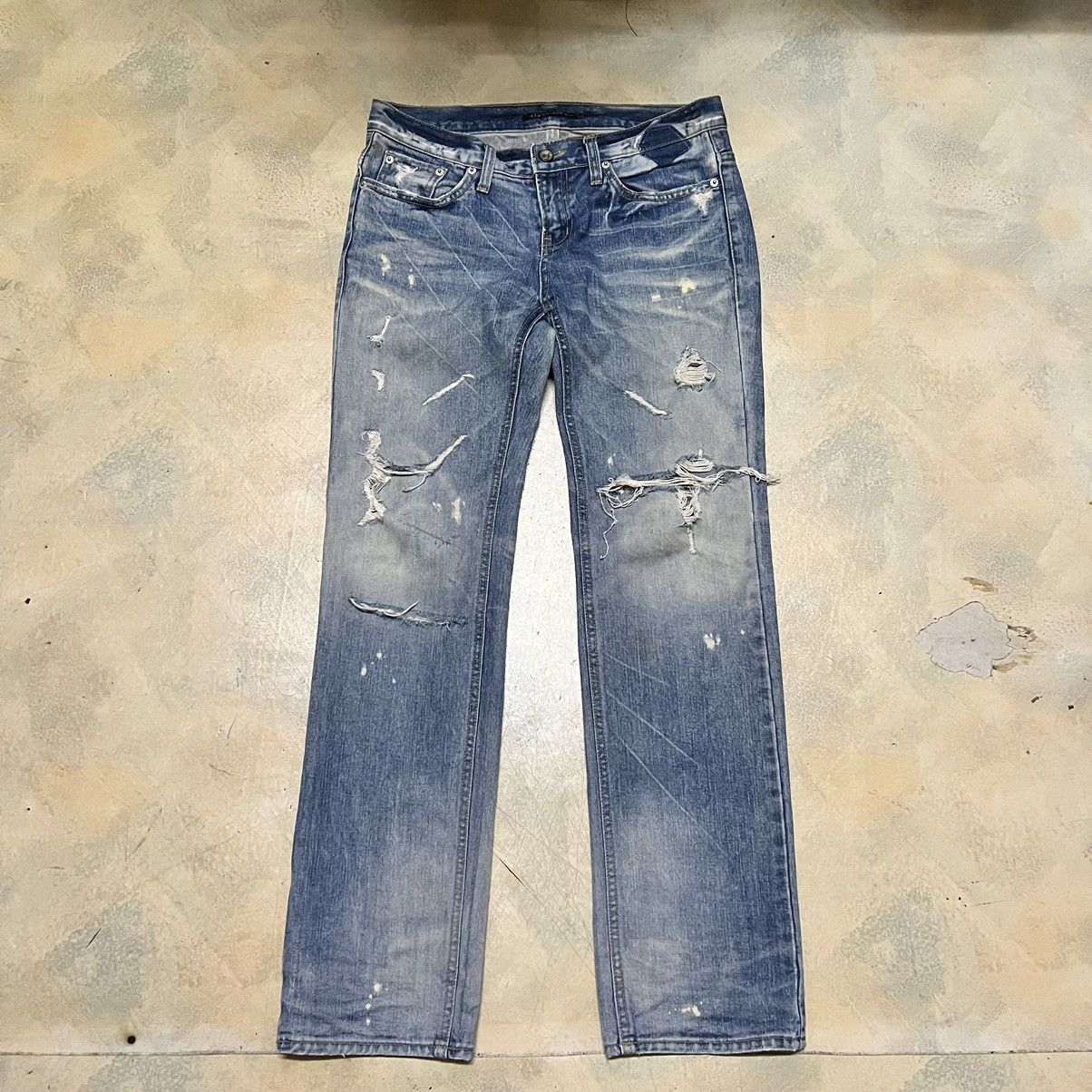 Japanese Brand Nikisix Japanese Brand Distressed Denim Jeans Size US 31 - 1 Thumbnail