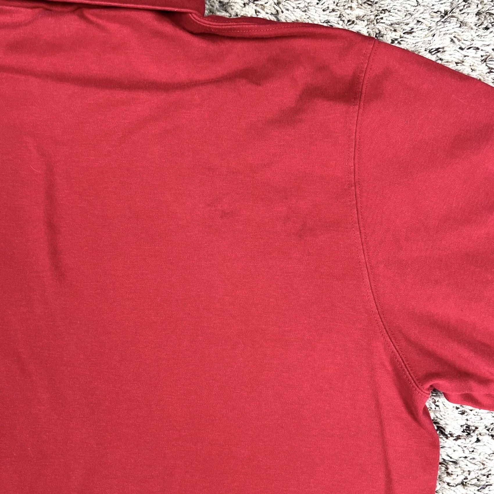 Lands' End VINTAGE Lands End Long Sleeve Turtleneck Mens L Red 100% Cotton Regular USA 90s Shirt Size US L / EU 52-54 / 3 - 6 Thumbnail