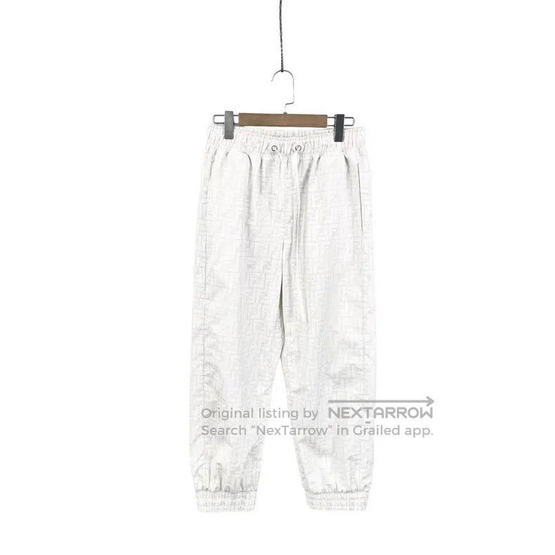 Fendi Fendi size S White Double F Printed Casual Pants Size 24" / US 00 / IT 34 - 1 Thumbnail
