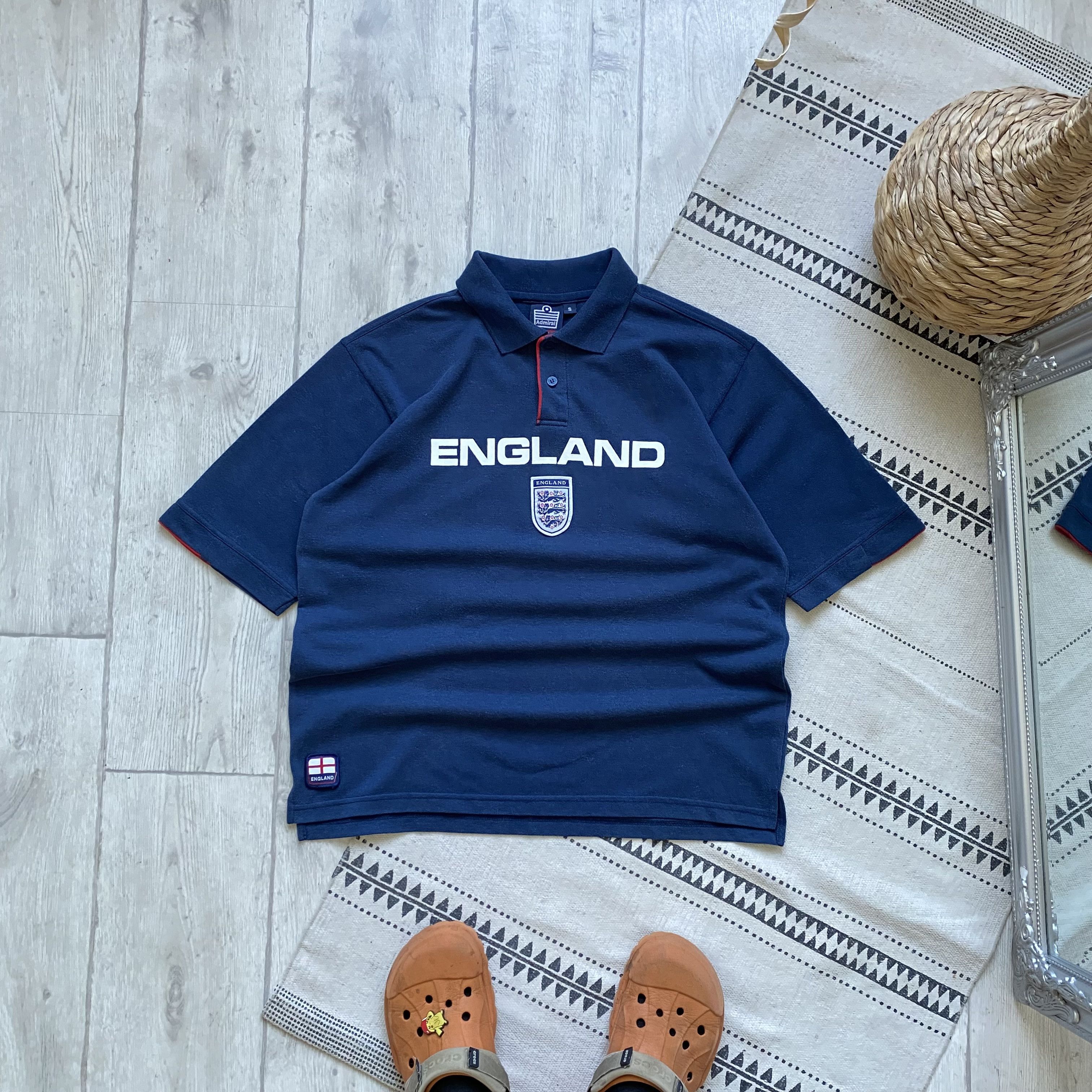 Umbro × Vintage England 90s Green Flag training football polo