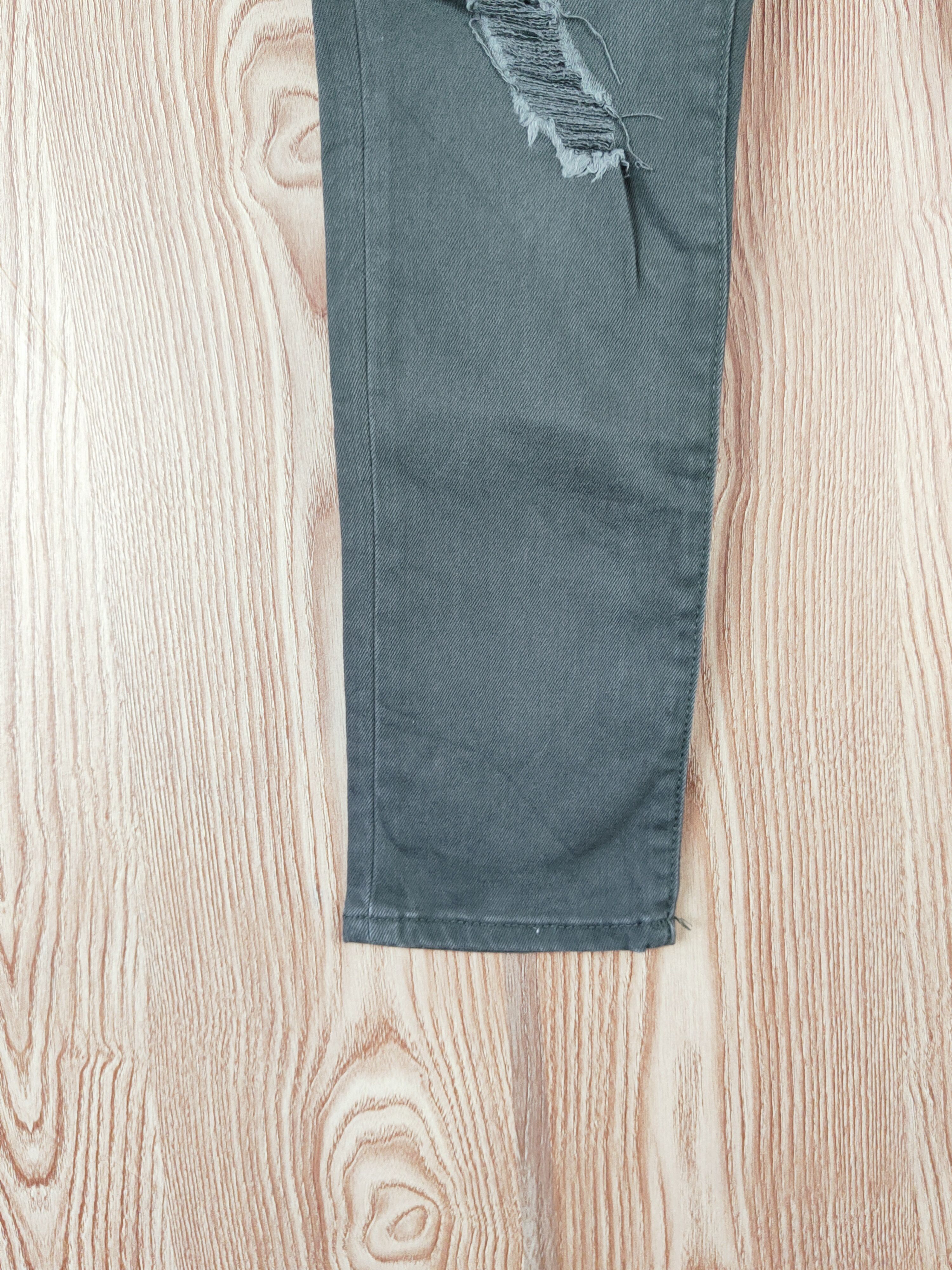 Gap × Vintage Vintage 💥 Gap Green Distressed Ripped Jeans Size 29" - 4 Thumbnail