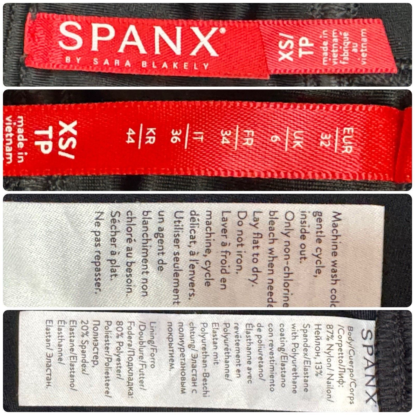 Spanx SPANX Faux Leather Shaping Contouring Sexy Leggings Black XS Size 26" / US 2 / IT 38 - 8 Thumbnail