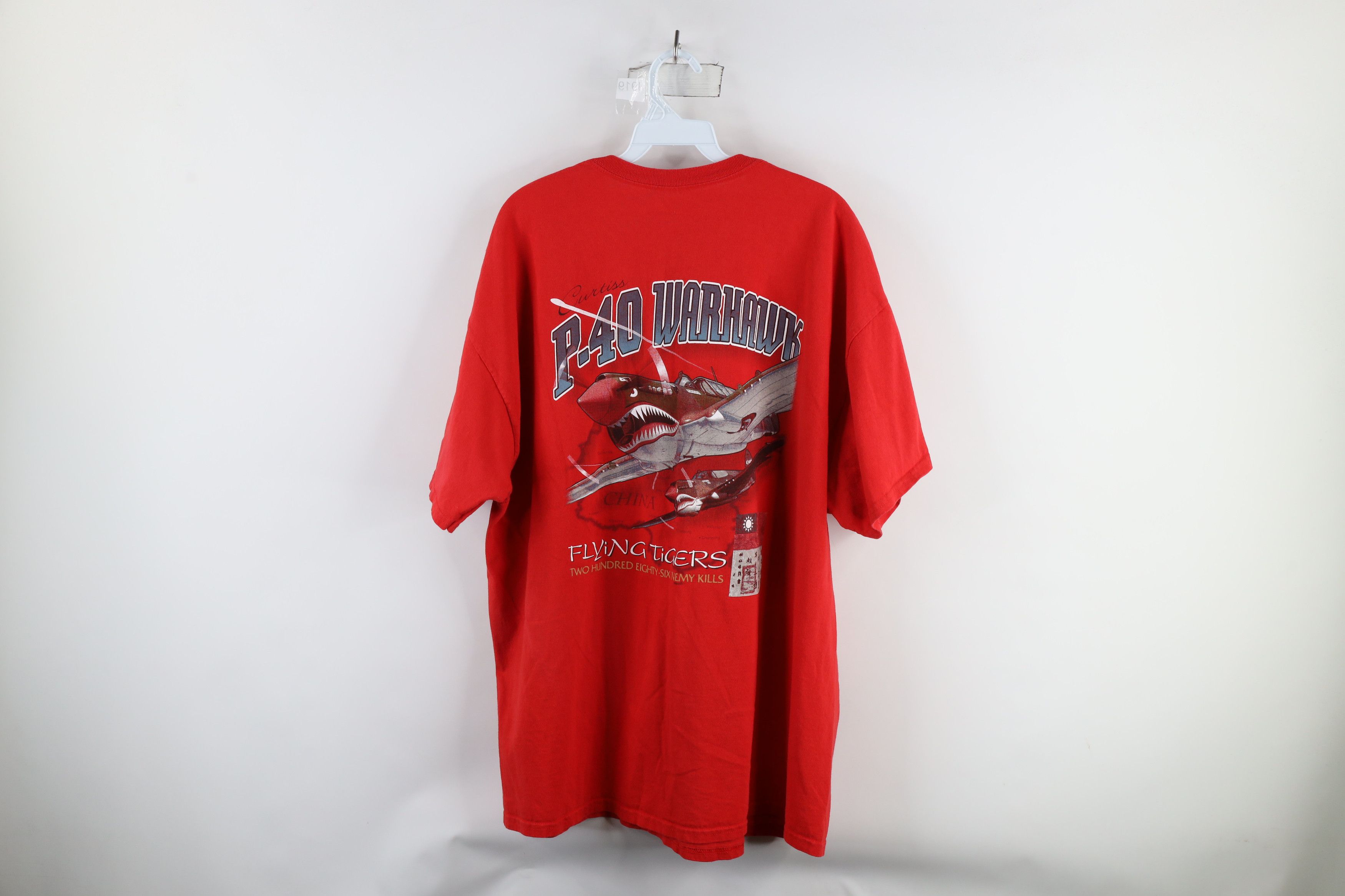 Vintage Vintage 90s Streetwear P-40 Warhawk Alpha Strike T-Shirt Size US XXL / EU 58 / 5 - 10 Thumbnail