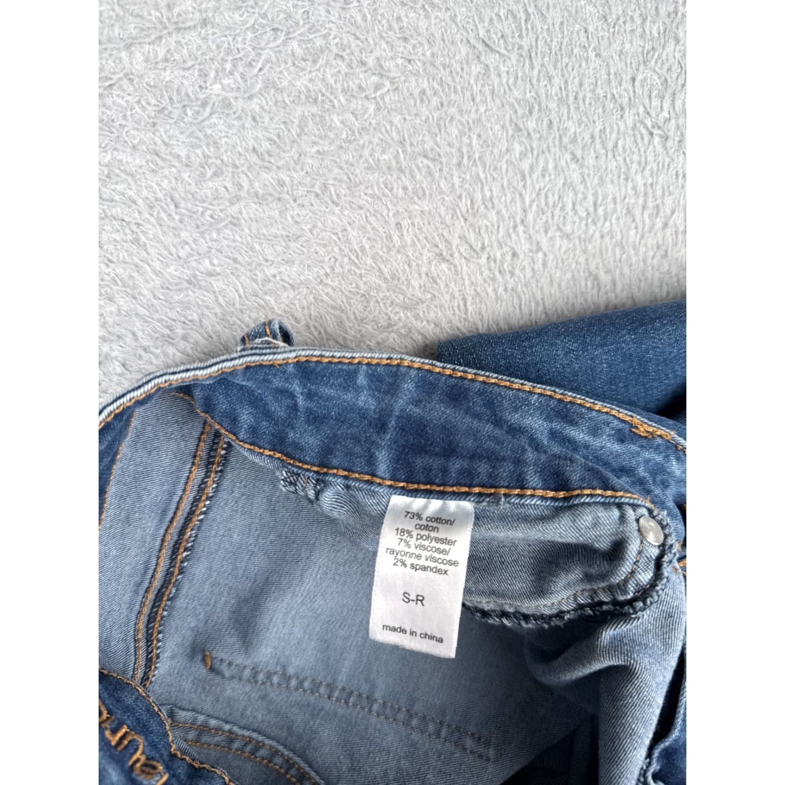 Vintage Maurices Jeans Womens Small Regular Blue Denim Skinny Cotton Blend Low 28x30 Size 28" / US 6 / IT 42 - 7 Thumbnail