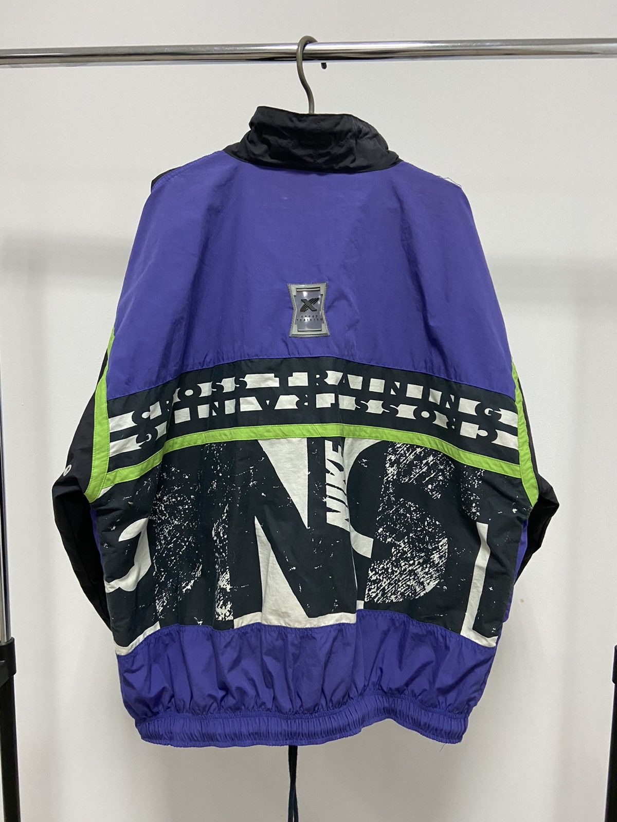 Nike × Vintage Nike Vintage Jacket Nylon Logo Big Print Logo Y2K Size US L / EU 52-54 / 3 - 1 Thumbnail