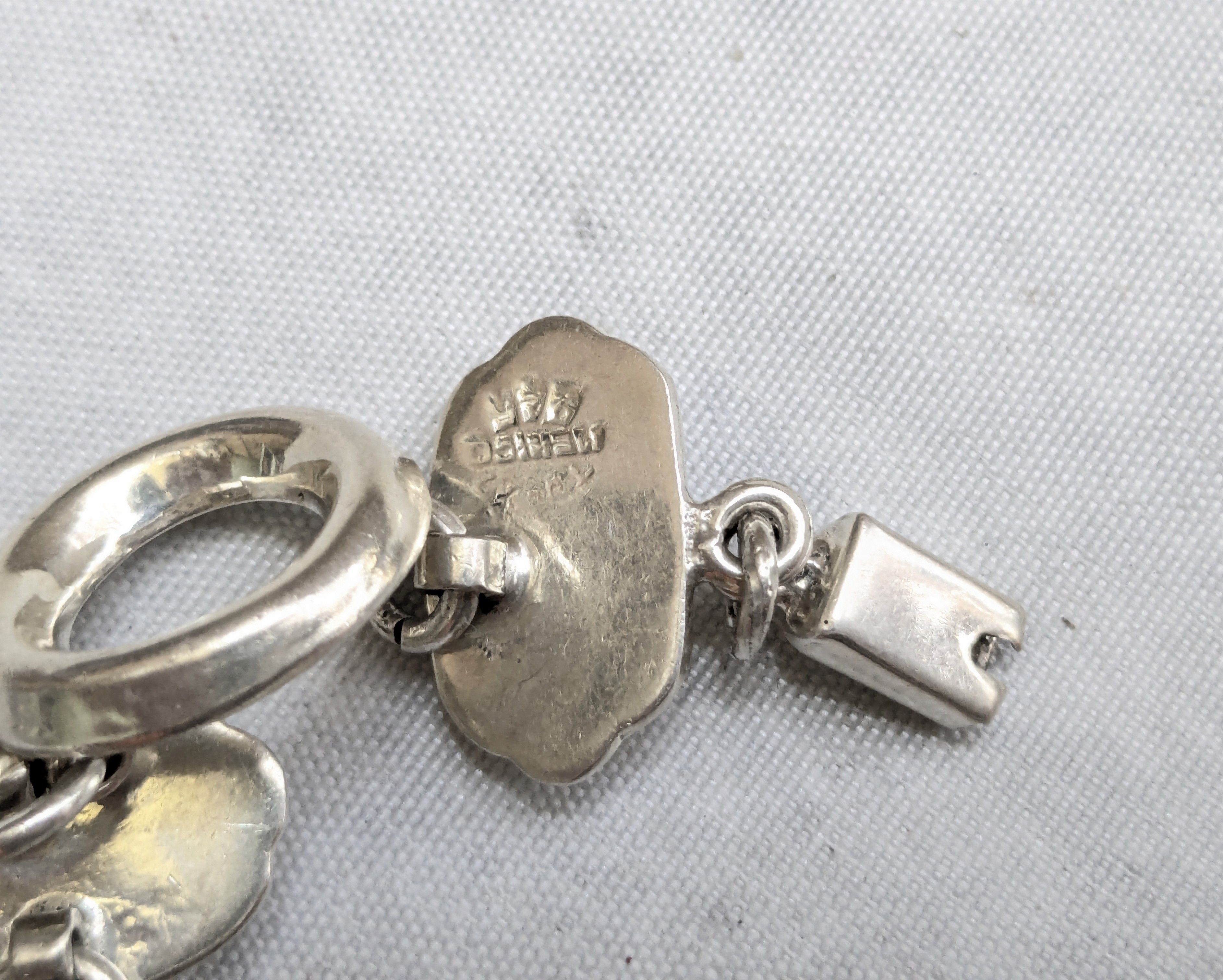 Vintage Vintage Sterling Silver Bracelet Taxco 6.75" Hollow Mexico Size ONE SIZE - 16 Thumbnail