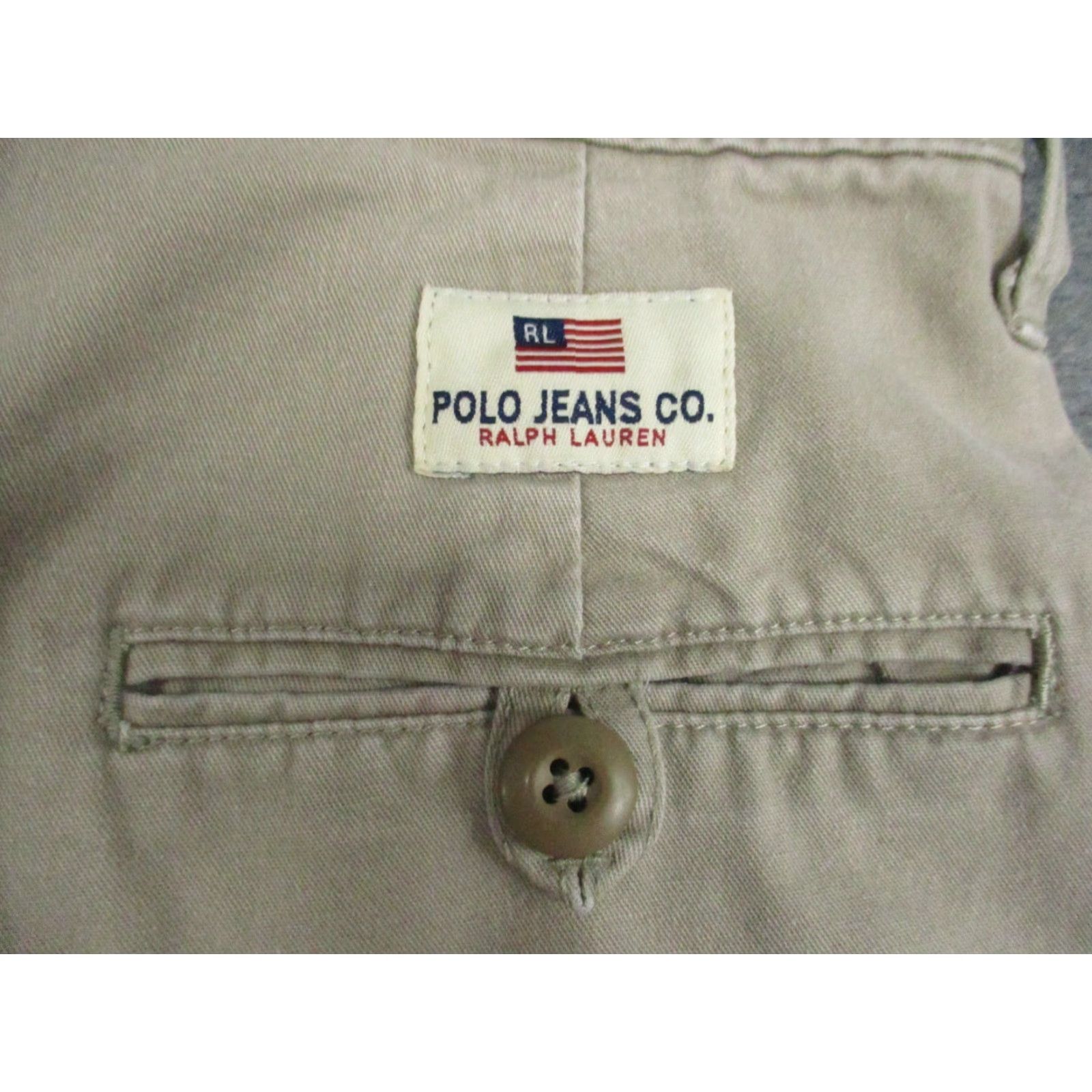 Polo Ralph Lauren VINTAGE Polo Ralph Lauren Cargo Shorts 34 Men Khaki Cotton Flat Front Outdoor 90s Mens Beige Classic Cargo Pocket Shorts Size US S / EU 44-46 / 1 - 6 Thumbnail