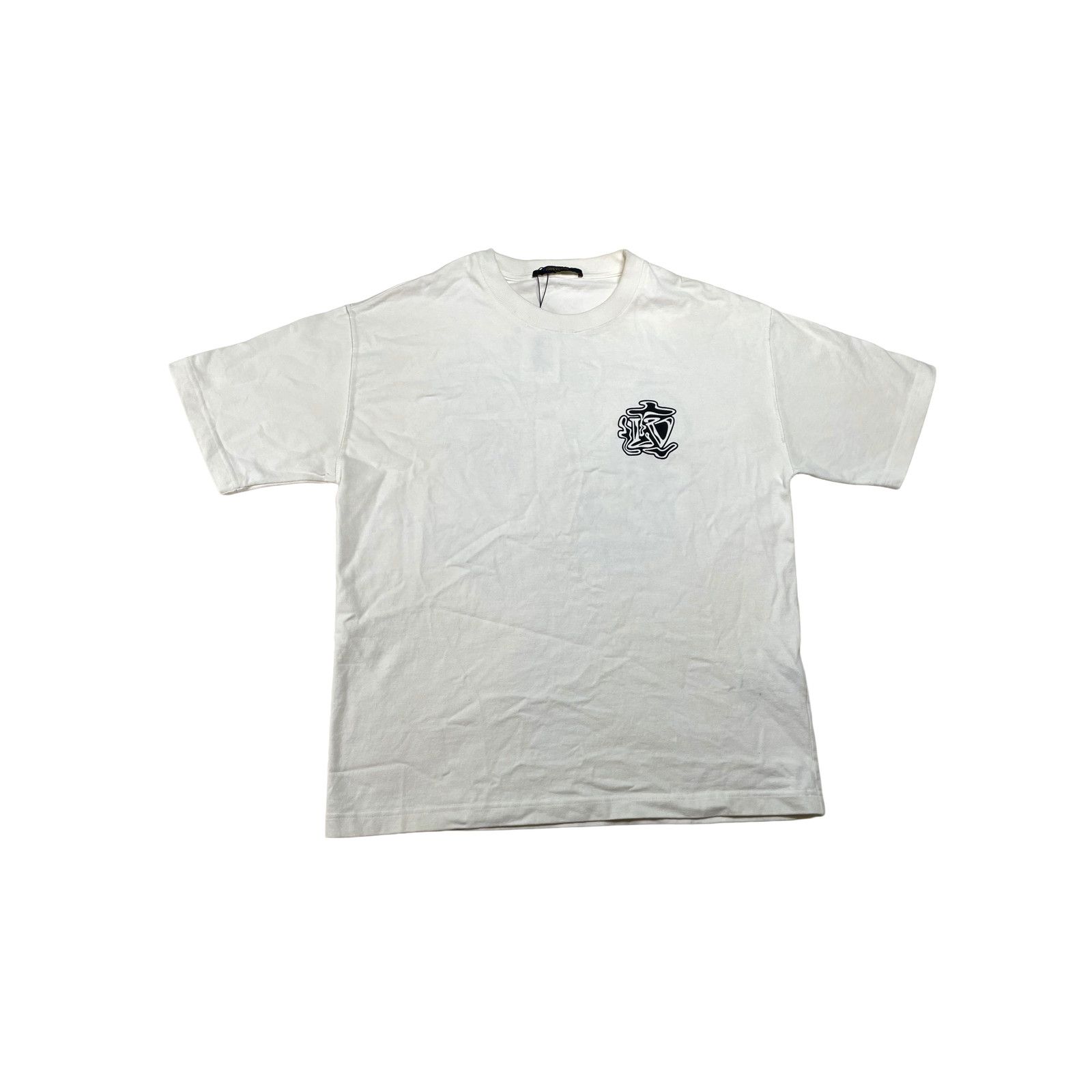 Louis Vuitton Louis Vuitton Smoke Logo White Tee Size US L / EU 52-54 / 3 - 1 Thumbnail