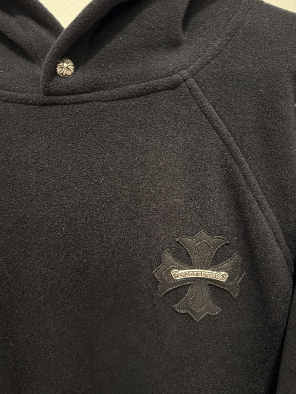 Chrome Hearts Chrome Hearts Fleece Plus Cross Pullover Hoodie Size US XL / EU 56 / 4 - 4 Thumbnail