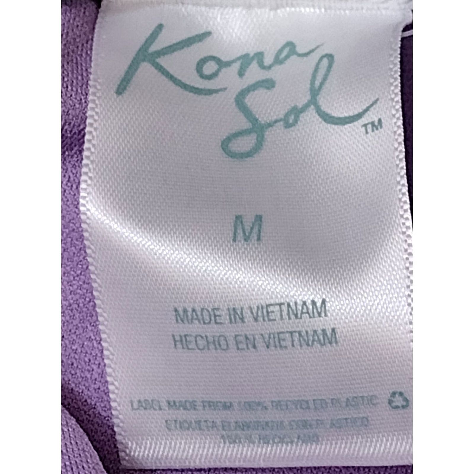 Vintage Kona Sol Bikini Bottom Women Size M Terry Cloth Bandeau Light purple Bathing Suit Bottom Purple Solid Beach 90s Size 32" / US 10 / IT 46 - 5 Thumbnail