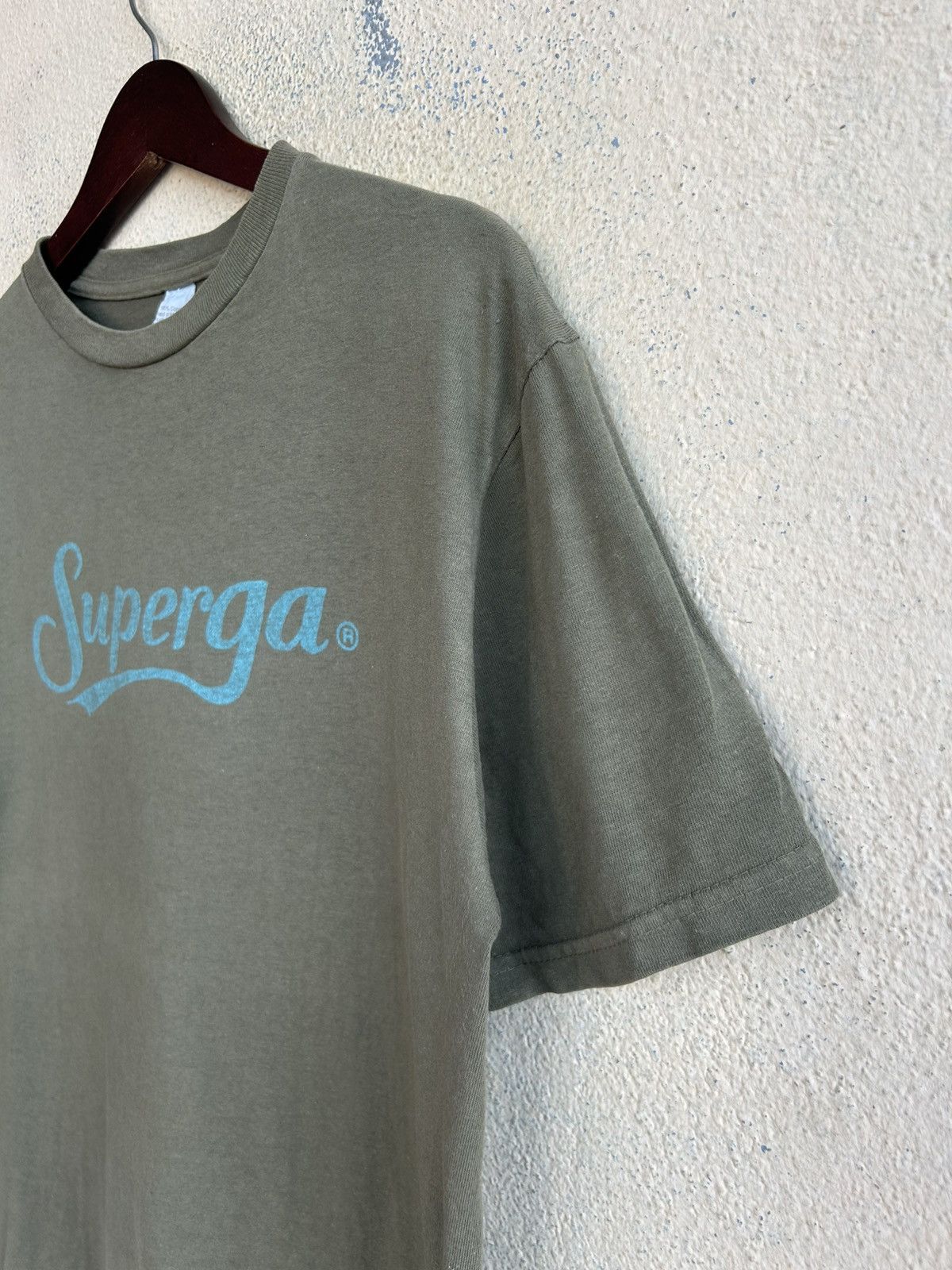Superga Superga Spell Out Army Green Tshirt Size US L / EU 52-54 / 3 - 4 Thumbnail