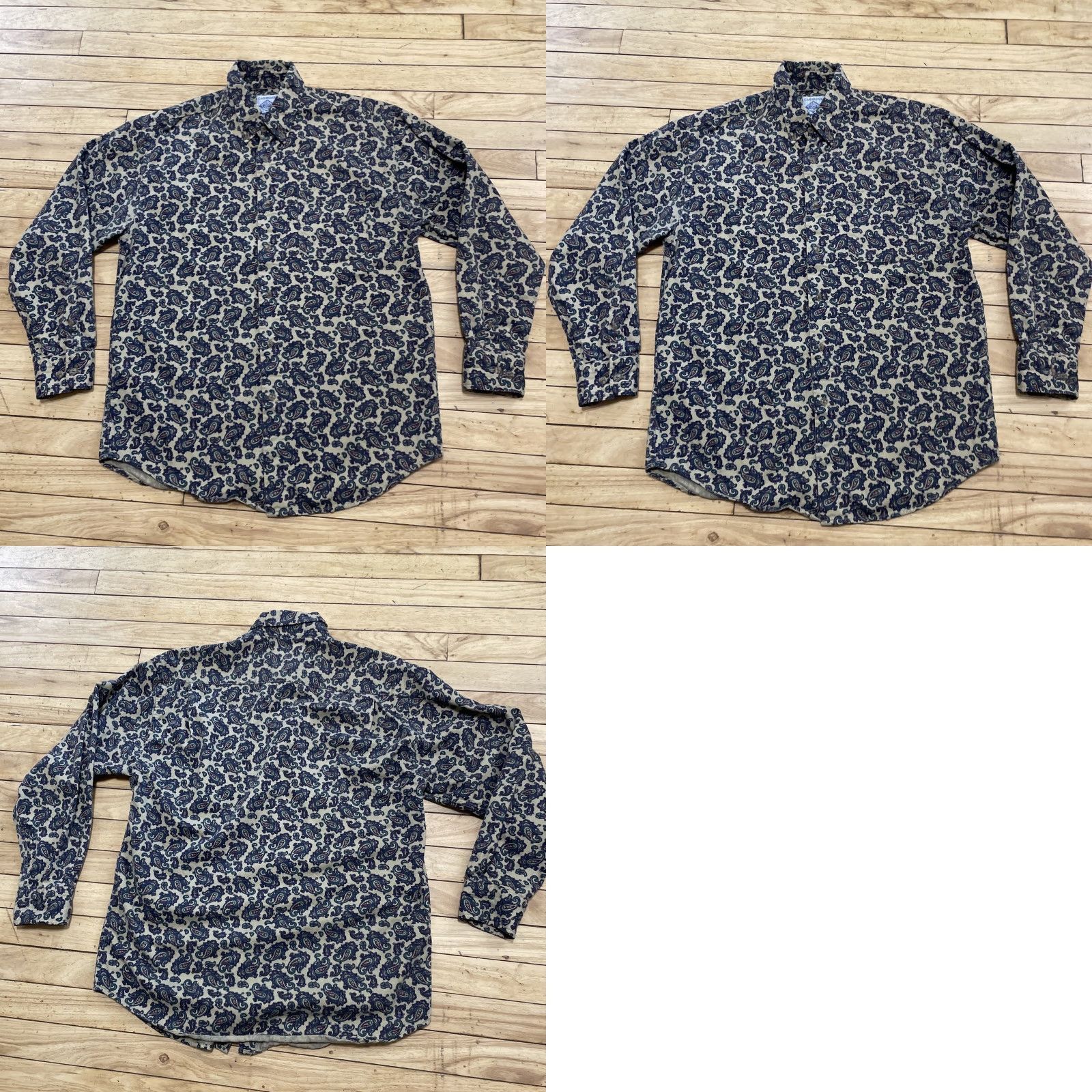 Vintage VINTAGE Cambridge Classics Paisley Shirt Men M Brown Green Western Cowboy Long Sleeve Size US M / EU 48-50 / 2 - 10 Thumbnail