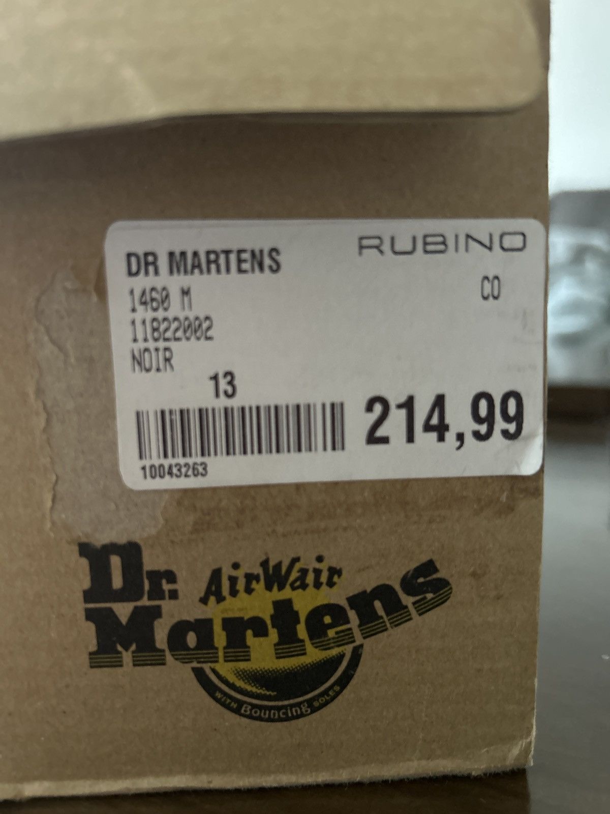 Dr. Martens Black Nappa Boots - Standard fit Size US 13 / EU 46 - 2 Thumbnail