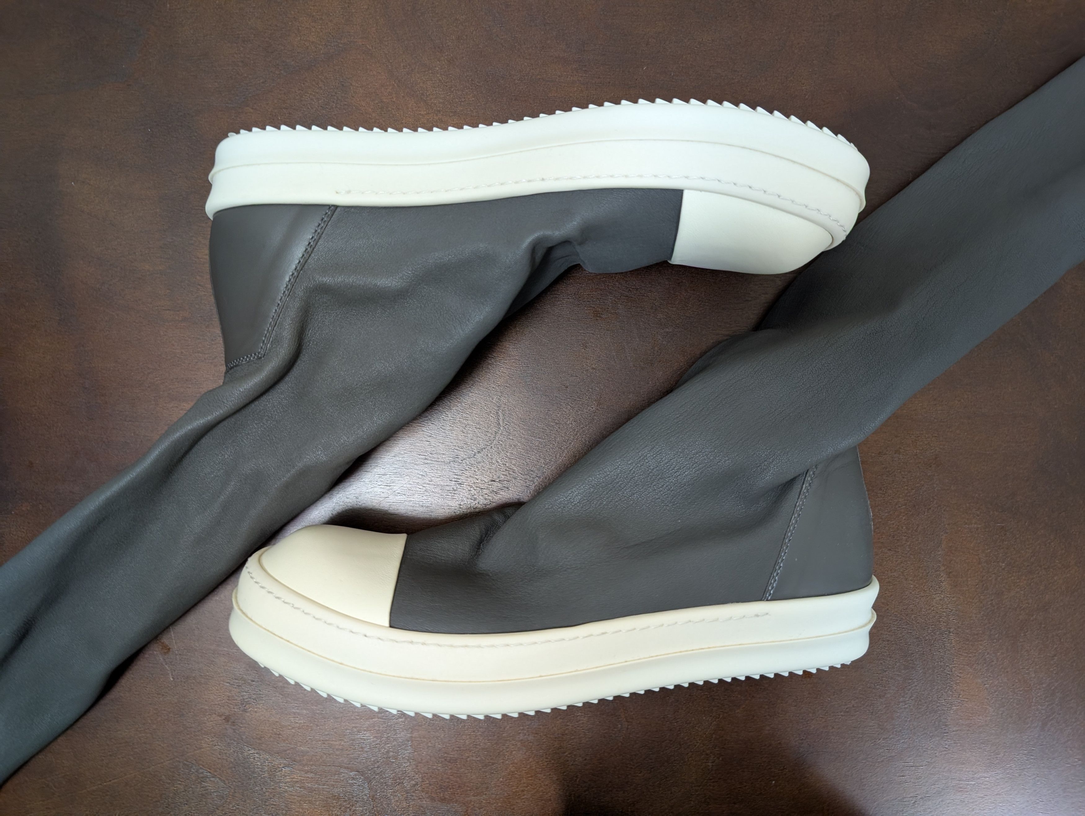 Rick Owens Rick Owens Grey Sock Sneakers Size US 9 / EU 42 - 2 Thumbnail