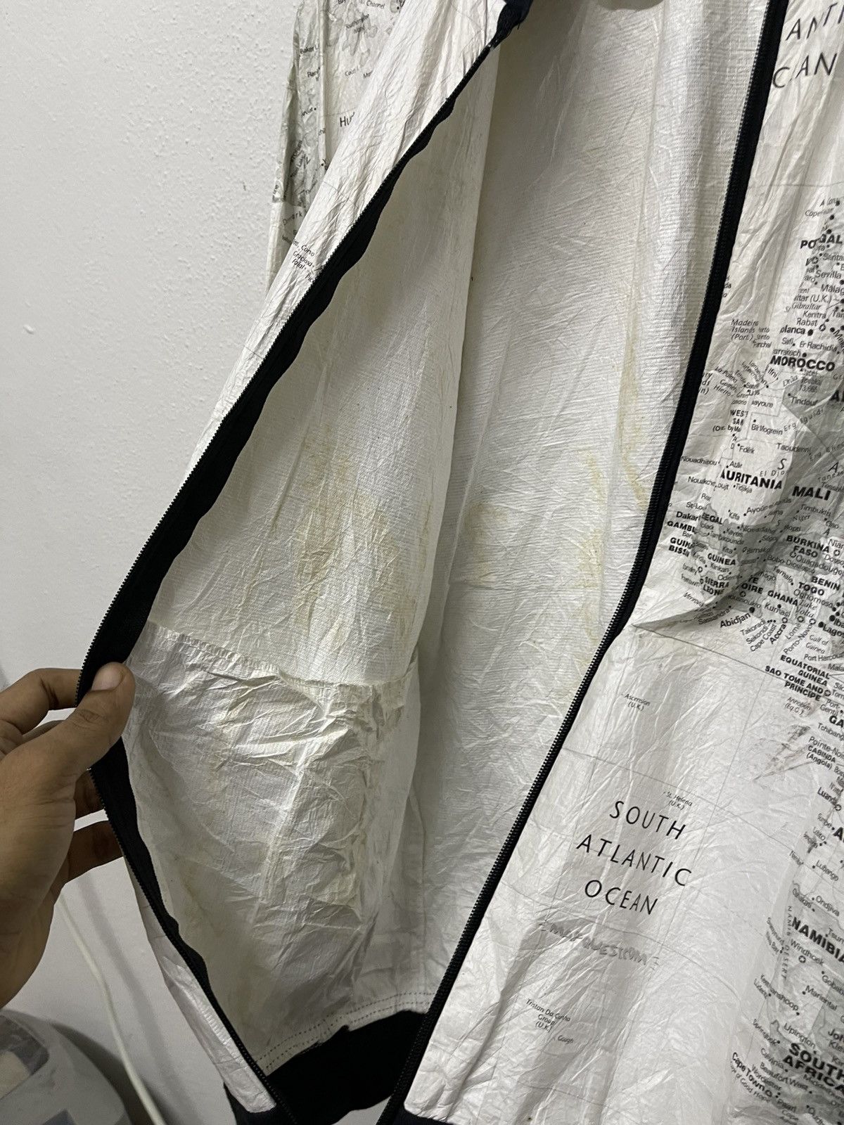 Other 90s KURT COBAIN STYLE MAPS JACKET BY LESLIE JORDAN Size US S / EU 44-46 / 1 - 19 Thumbnail