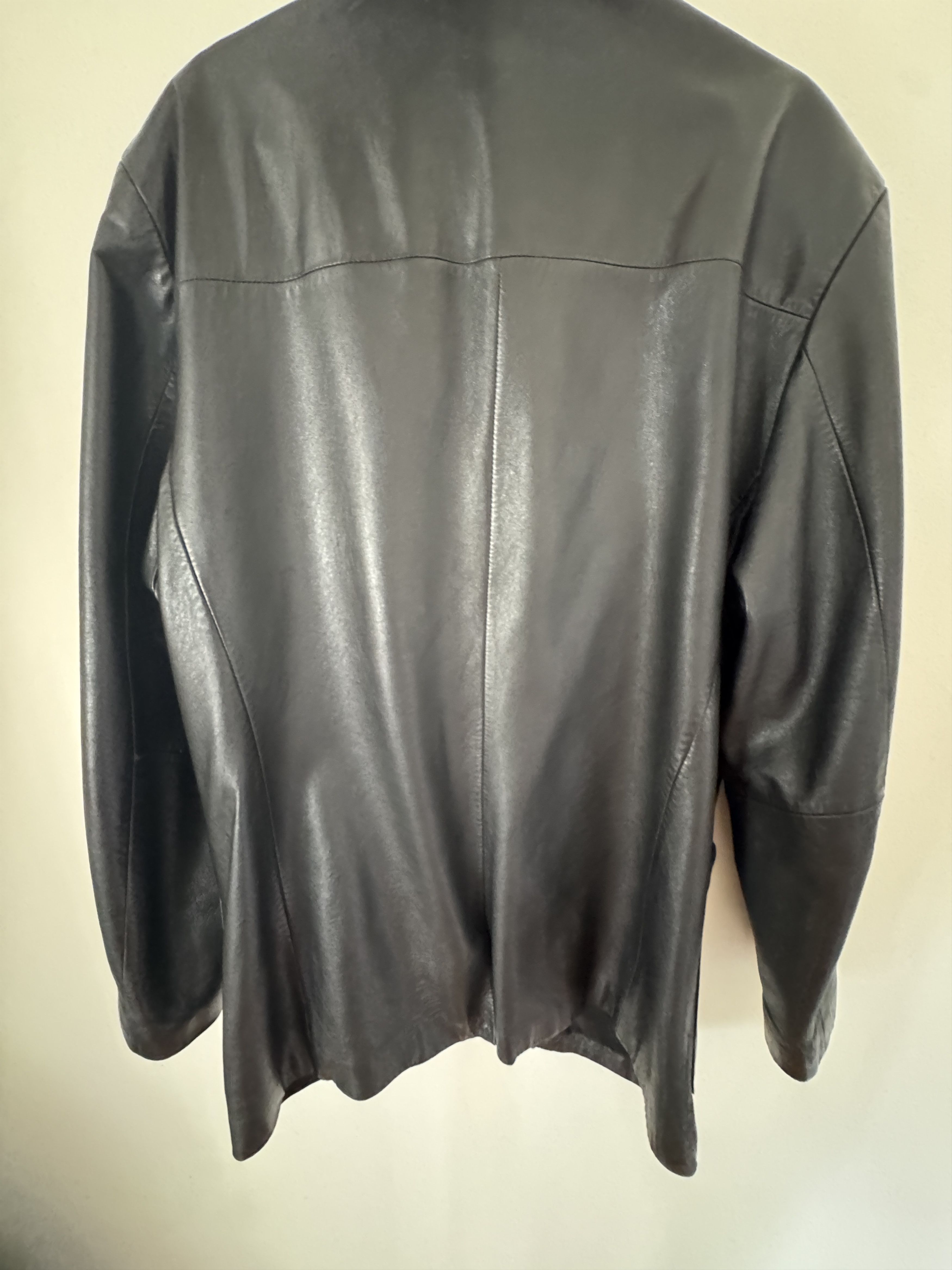 Kenneth Cole Tailored Genuine Leather Blazer w/pockets Size US L / EU 52-54 / 3 - 10 Thumbnail