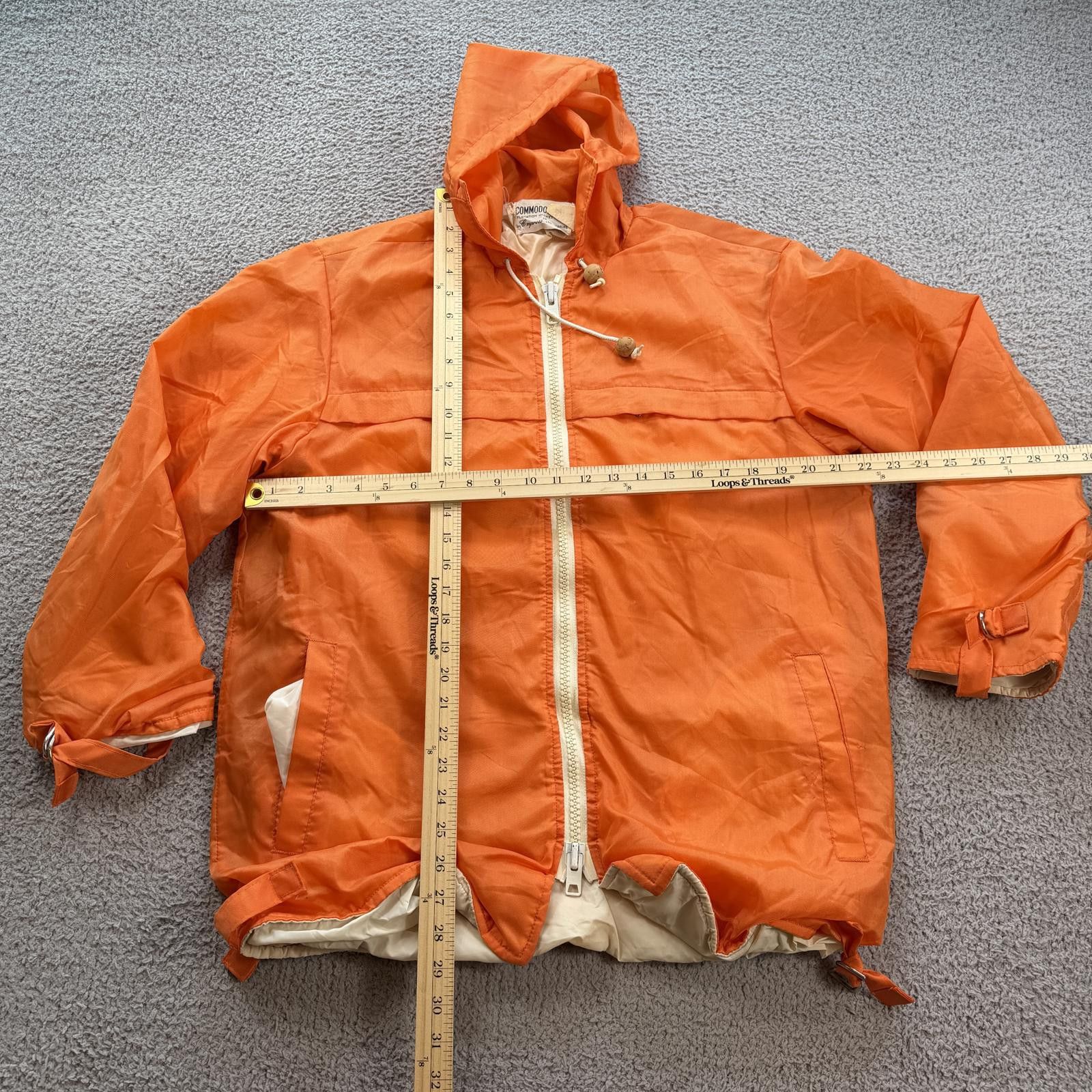 Other Vintage Commodore Flotation Jacket Orange Hooded Nylon Size US M / EU 48-50 / 2 - 3 Thumbnail