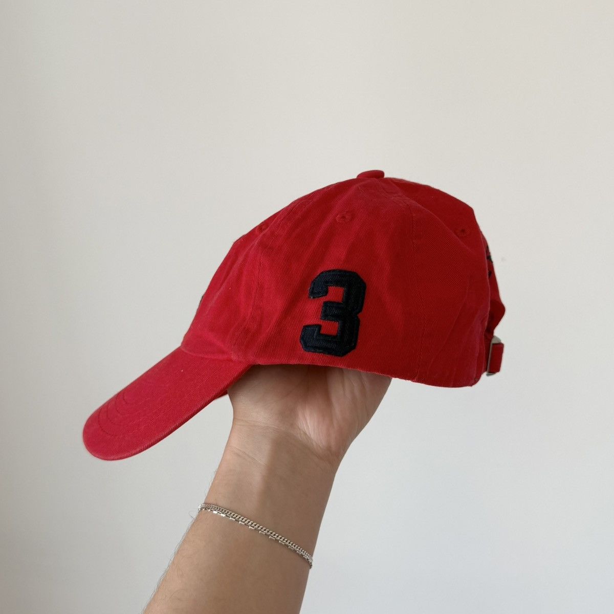Polo Ralph Lauren Vtg 2000s Polo Ralph Lauren Big Pony #3 Baseball Hat Y2K Size ONE SIZE - 4 Thumbnail