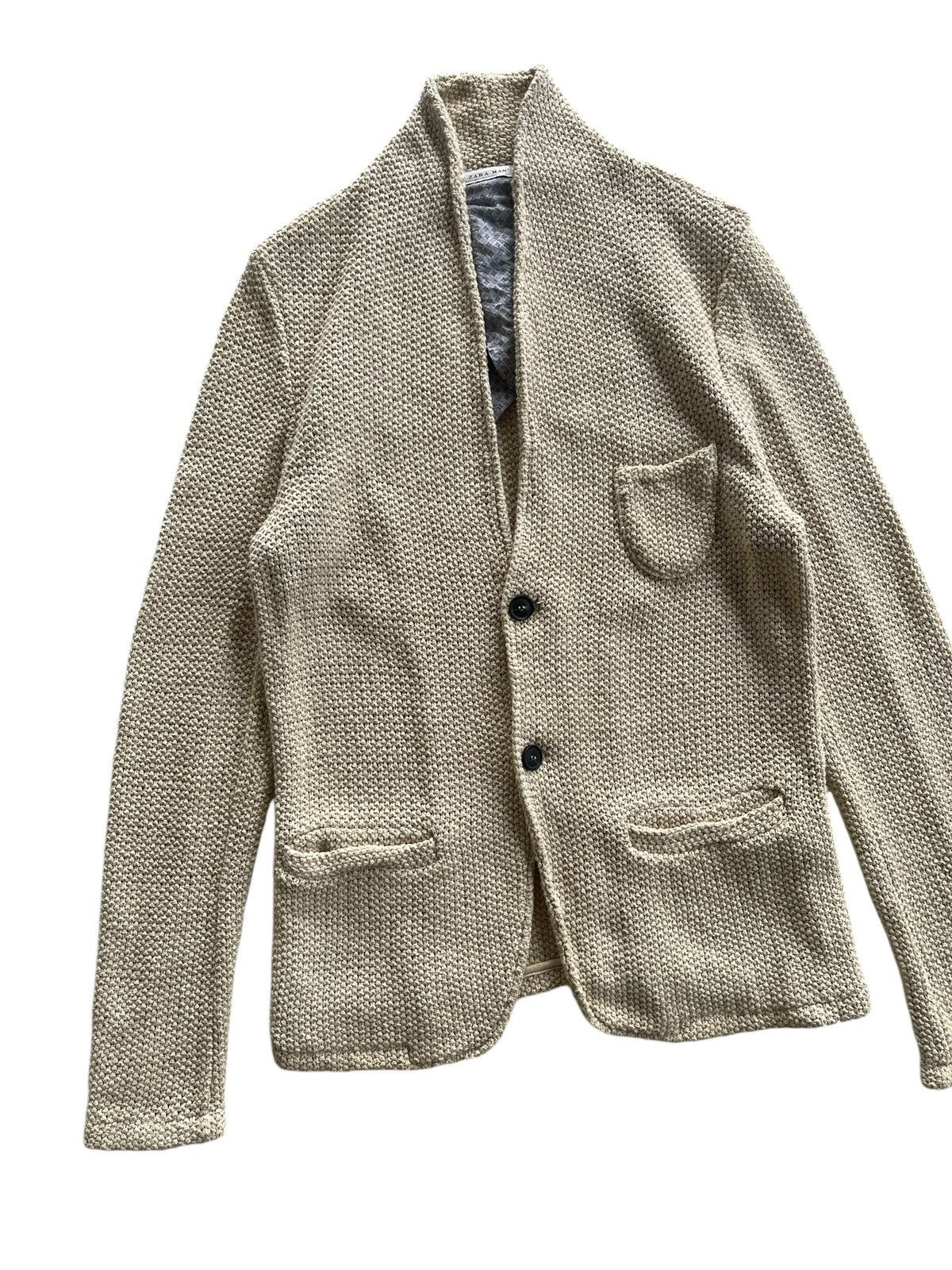 Zara Zara Man Knitted Jacket Coat Italy Size US M / EU 48-50 / 2 - 4 Thumbnail