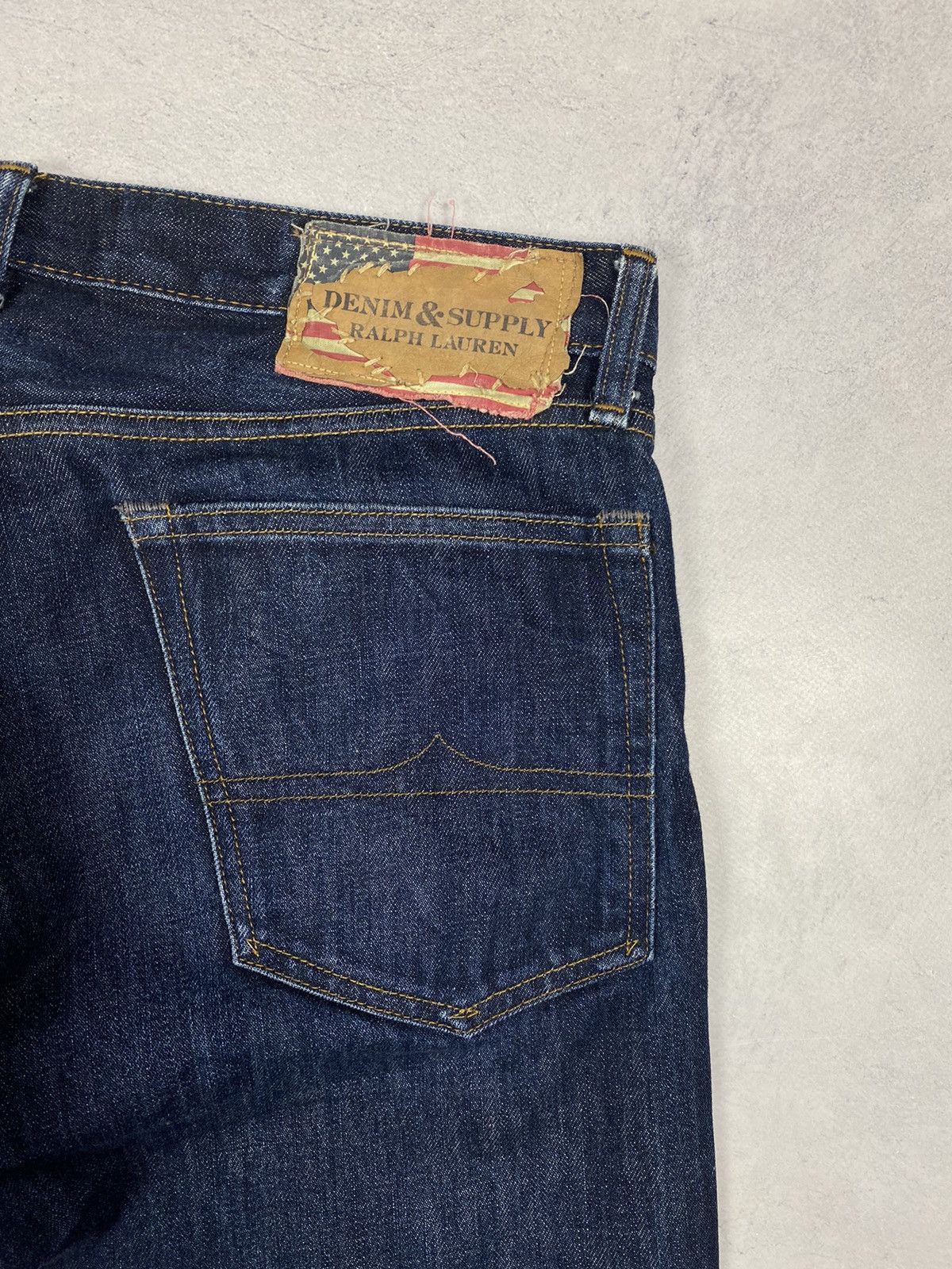 Polo Ralph Lauren Polo Ralph Lauren Denim Supply Dark Blue Jeans USA Flag Size US 32 / EU 48 - 4 Thumbnail
