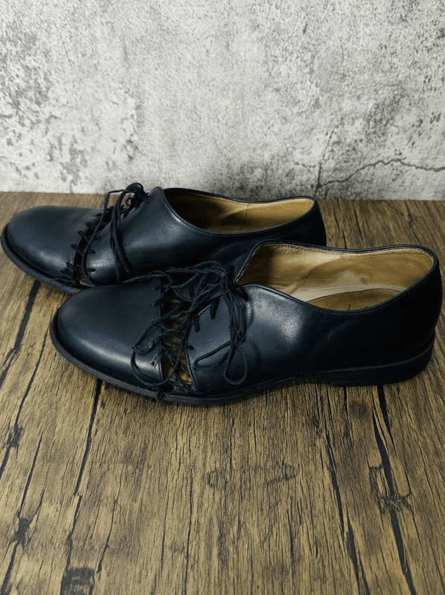 Cherevichkiotvichki × Yohji Yamamoto Yohji Yamamoto x Cherevichkiotvichki Compiled Leather Shoes Size US 5 / IT 35 - 8 Thumbnail