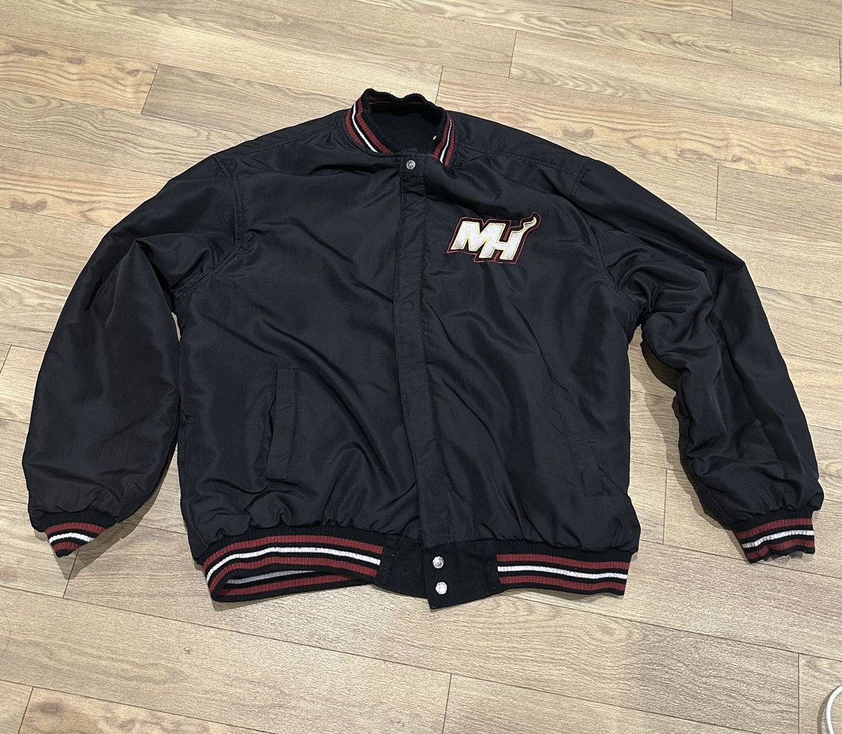 Urban Renewal Miami Heat Bomber Jacket Size US XXL / EU 58 / 5 - 4 Thumbnail