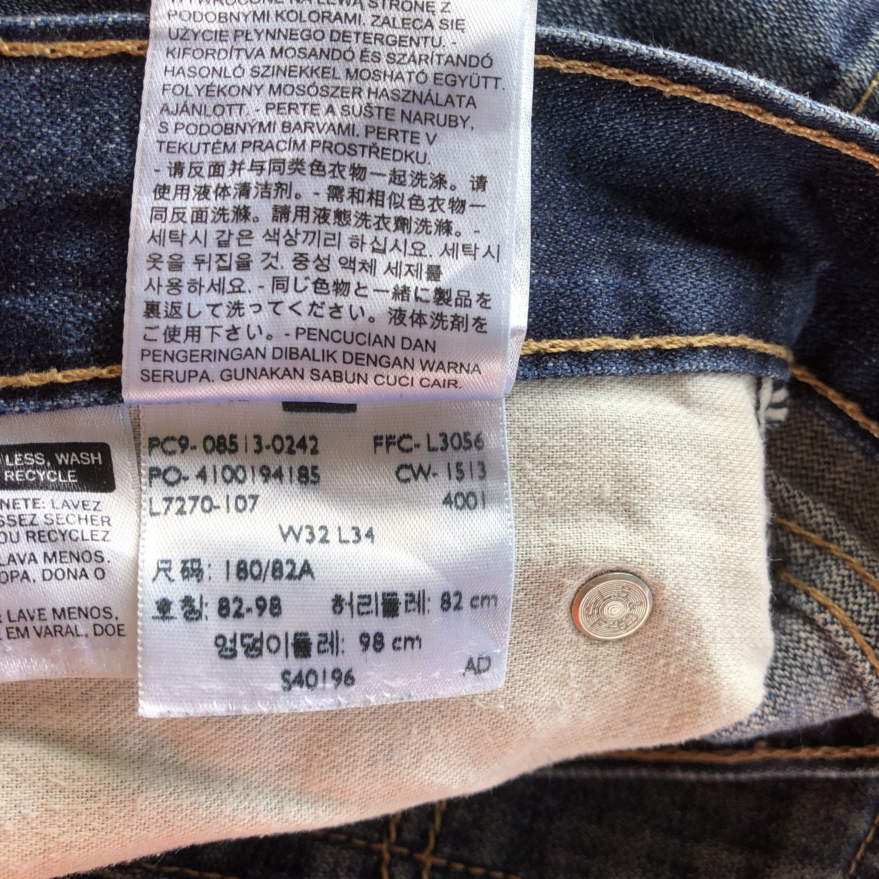 Levi's Vintage Y2K Levis Faded Jeans Levi's 513 Distressed Denim Size US 30 / EU 46 - 6 Thumbnail