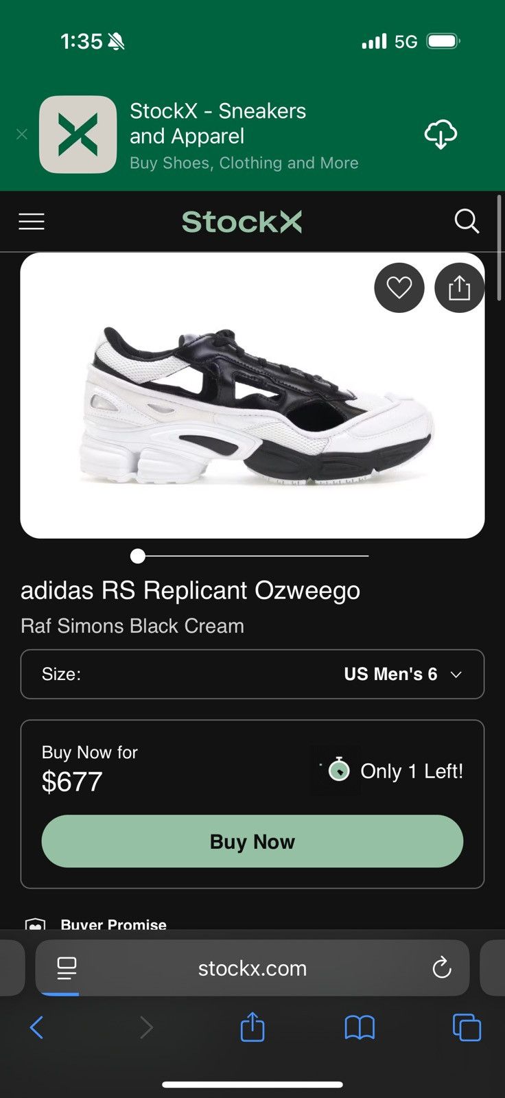Adidas × Raf Simons Adidas RS Replicant Ozweego Size US 5 / EU 37 - 6 Thumbnail