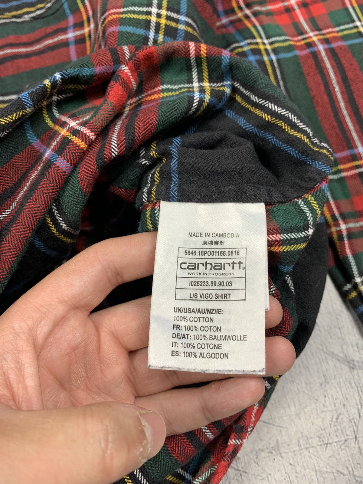 Carhartt Carhartt L/S Vigo Shirt Plaid Pattern Y2K OG Skategang Top Size US S / EU 44-46 / 1 - 7 Thumbnail