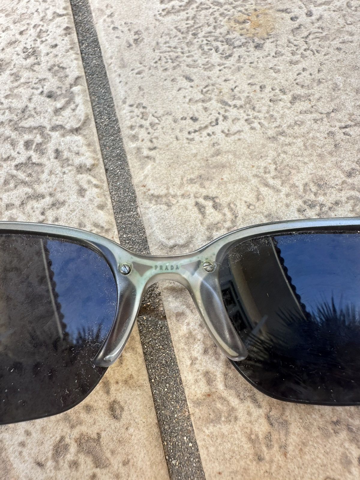 Prada Prada Sunglasses Silver SPR 88A Size ONE SIZE - 6 Thumbnail