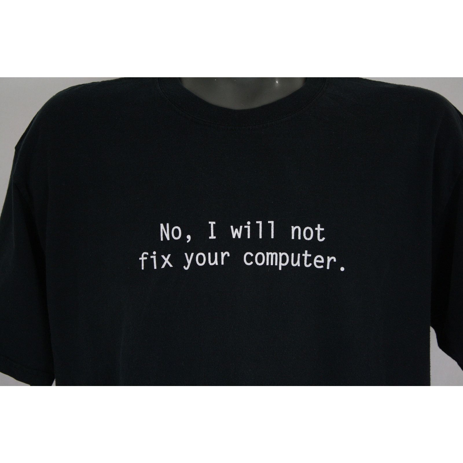Gildan × Vintage Vintage Y2K Funny Computer Geek Fix Your Computer Shirt XL Size US XL / EU 56 / 4 - 2 Thumbnail