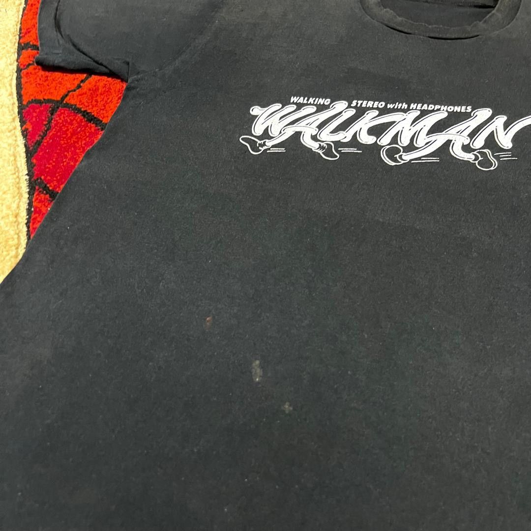 Sony Vintage 90s Thrashed Faded Sony Walkman Rare T Shirt Size US M / EU 48-50 / 2 - 10 Thumbnail