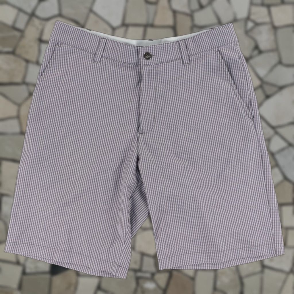 Adidas **Adidas Stretch Polyester Microfiber Gray Check Men's Golf Shorts 32** User: Adidas Stretch Polyester Microfiber Gray Check Men's Golf Shorts 32 Size US 32 / EU 48 - 1 Thumbnail