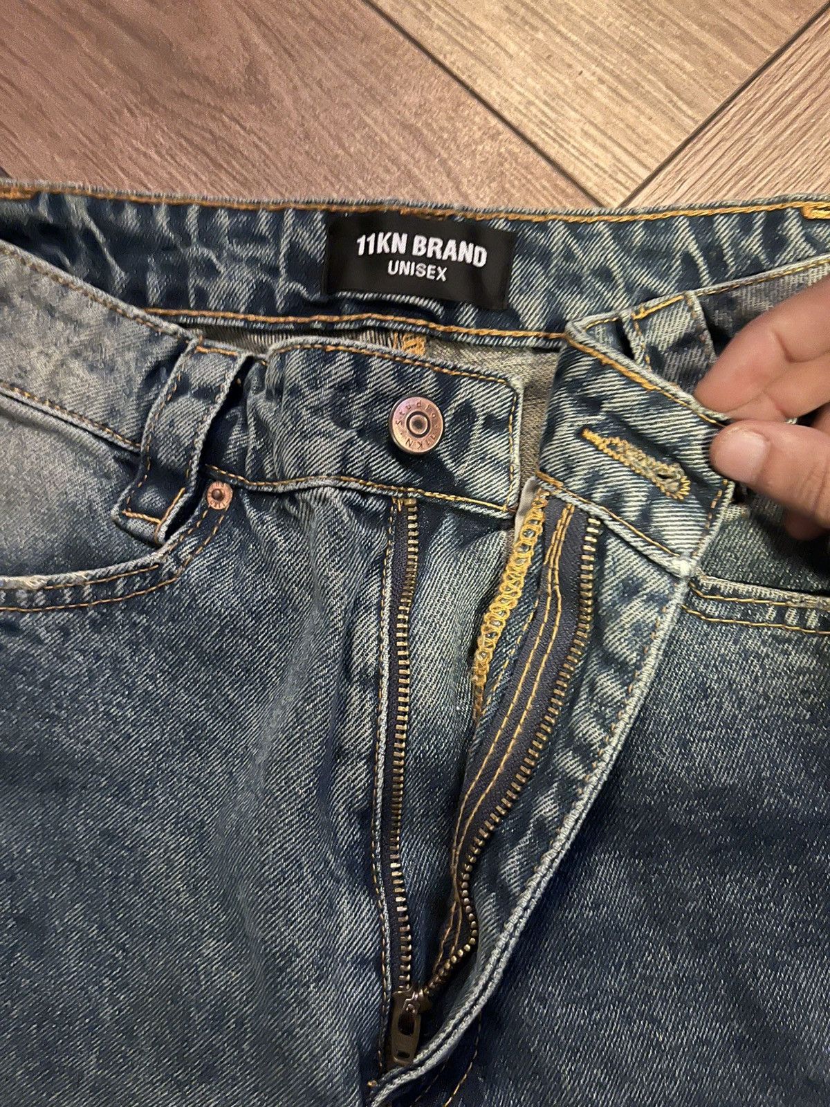Other 11KN Cargo Denim Jeans – Washed Blue Size US 30 / EU 46 - 3 Thumbnail