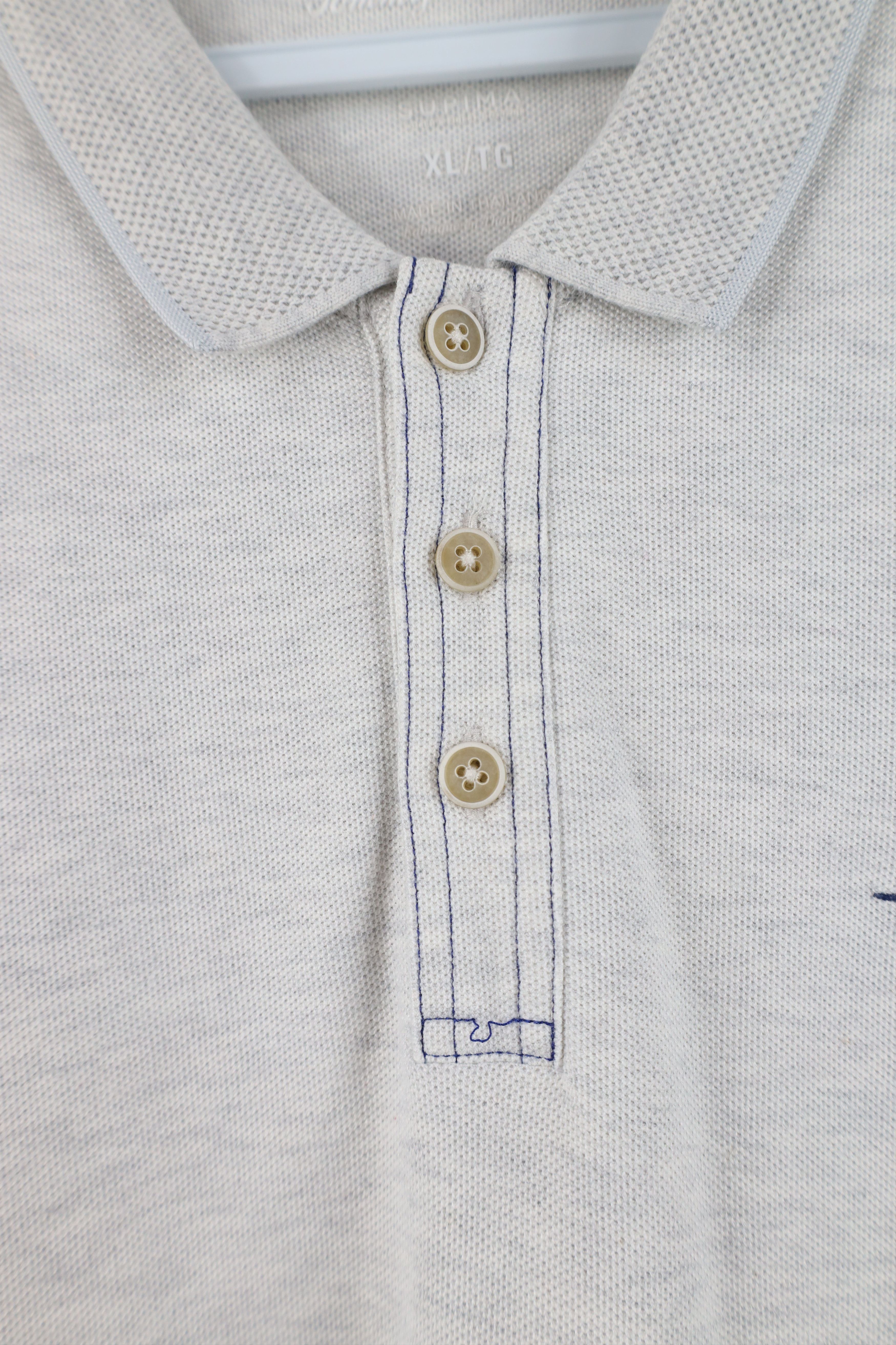 Tommy Bahama Tommy Bahama Cotton Knit Marlin Fish Golf Polo Shirt Gray Size US XL / EU 56 / 4 - 6 Thumbnail